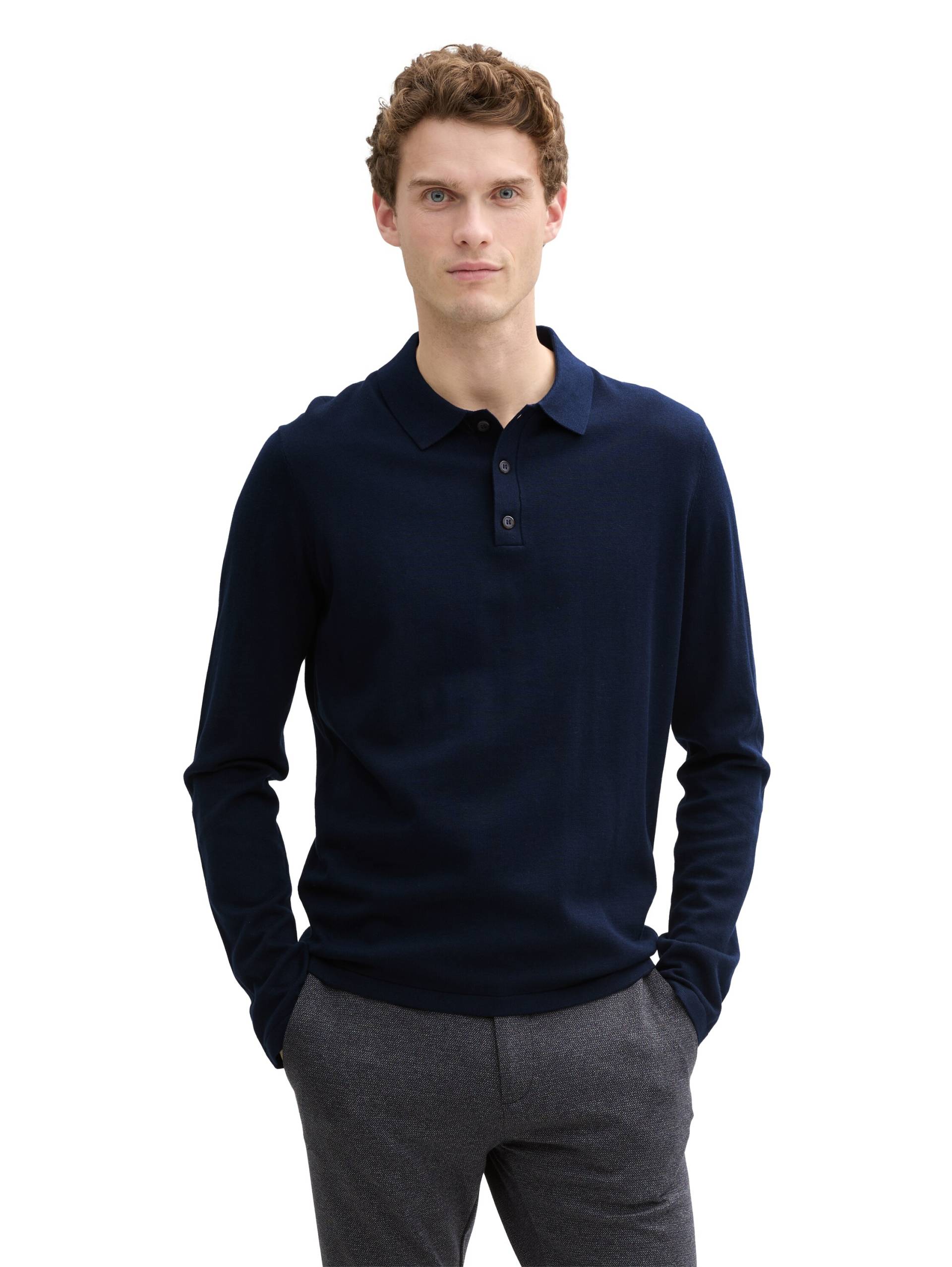 TOM TAILOR Polokragenpullover, mit Seide von Tom Tailor