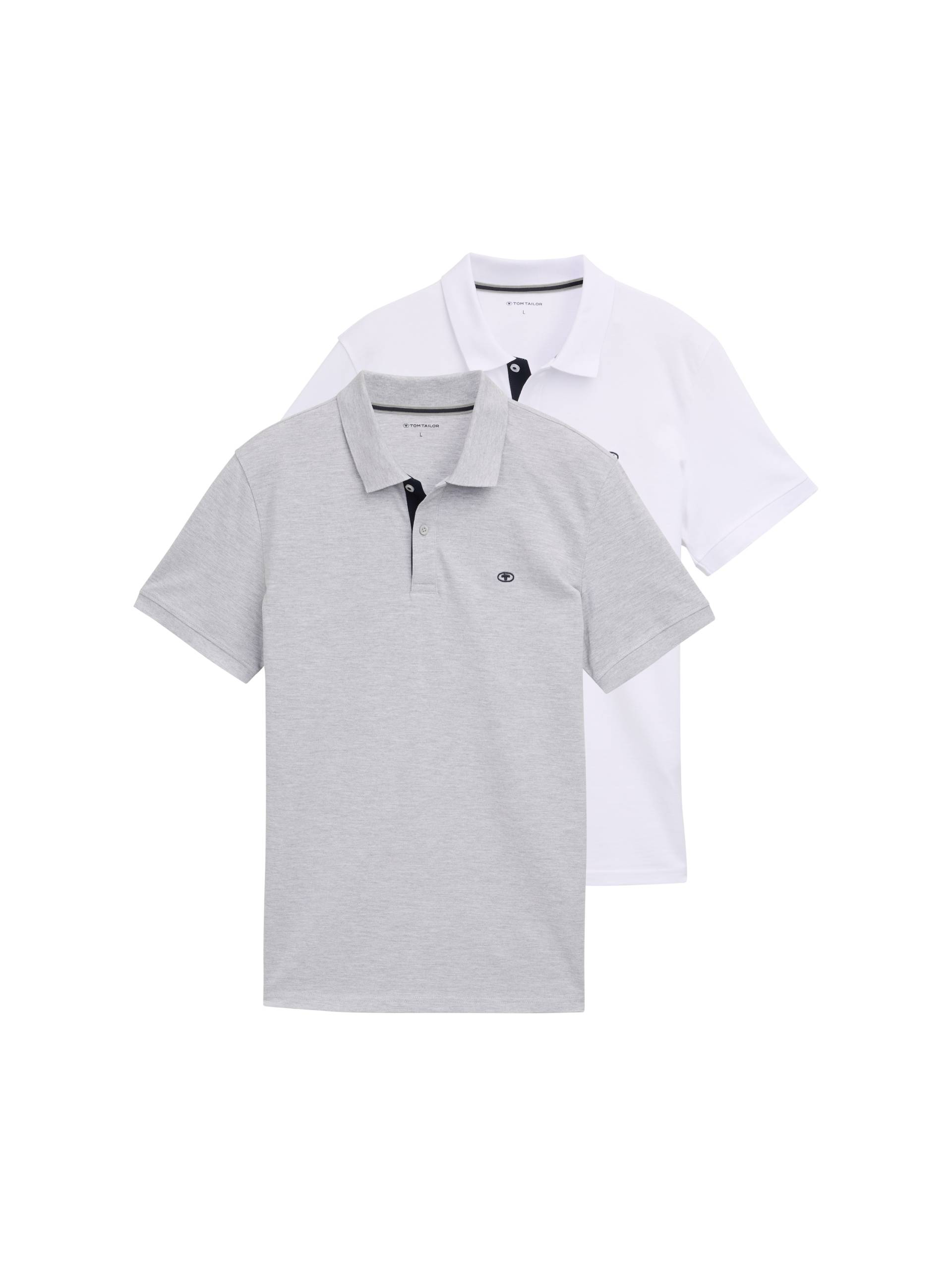 TOM TAILOR Poloshirt, (Packung, 2 tlg.), im Doppelpack von Tom Tailor