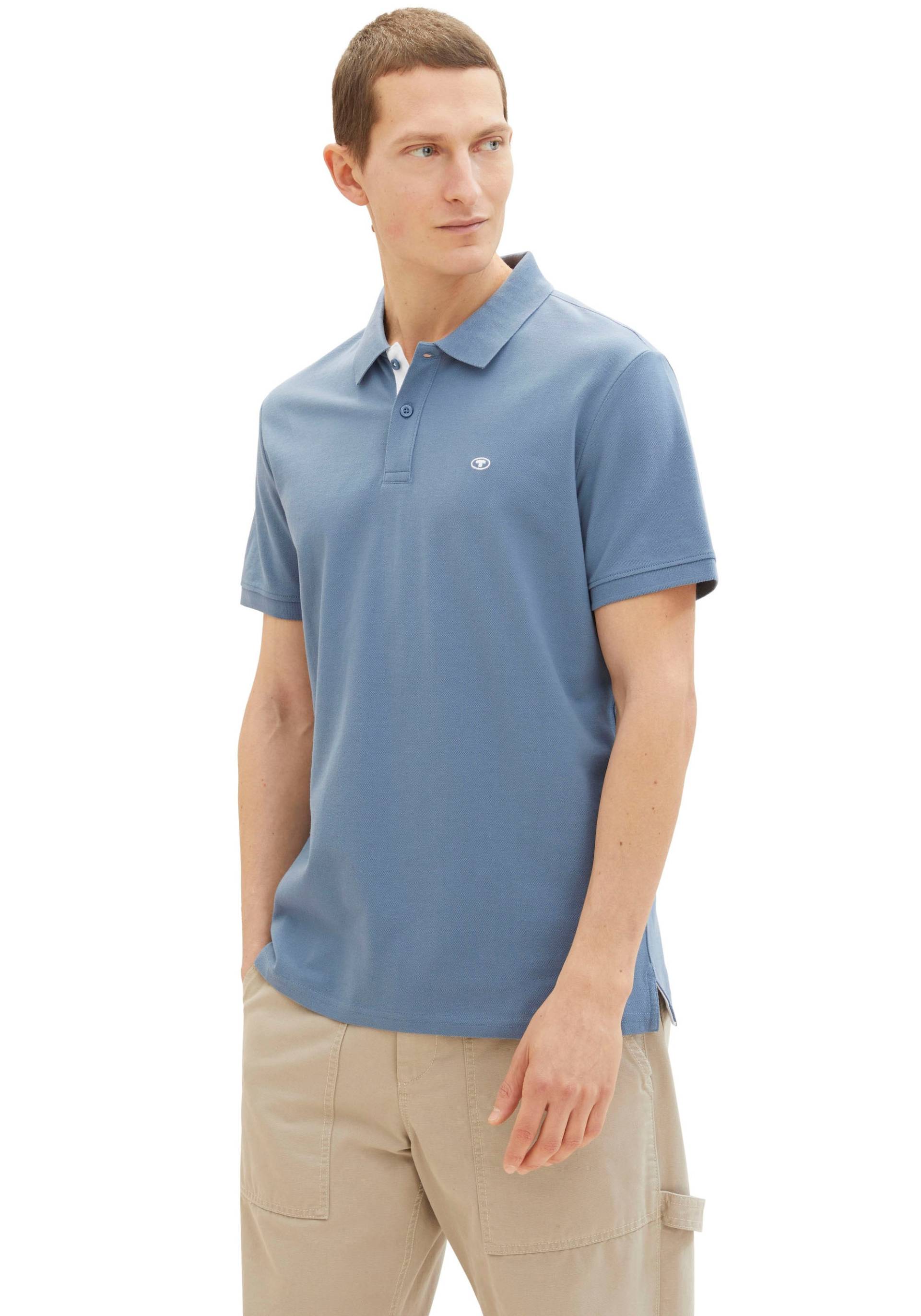 TOM TAILOR Poloshirt, mit Knopfleiste und Logo von Tom Tailor