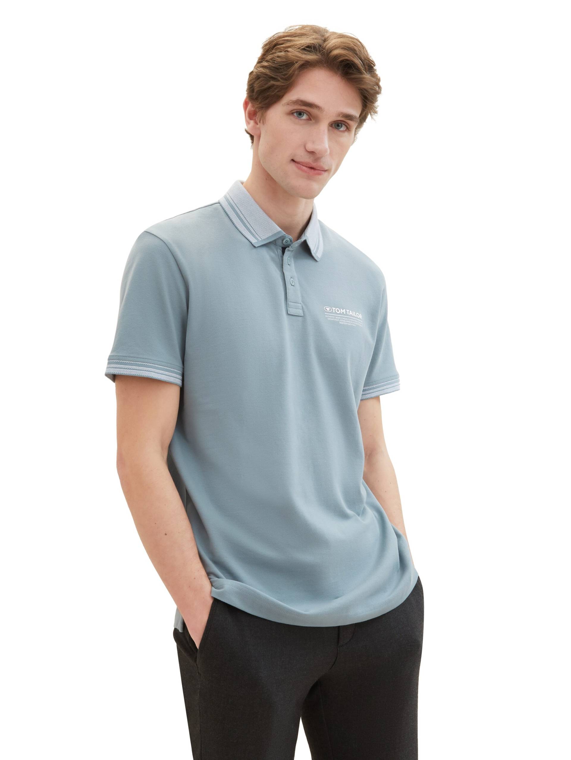 TOM TAILOR Poloshirt, mit Logo-Schriftzug auf der Brust von Tom Tailor