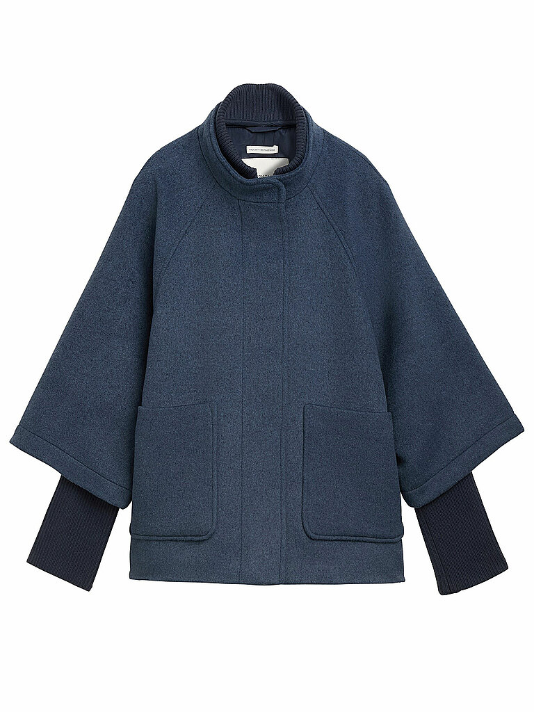 TOM TAILOR Poncho - Cape blau | XS von Tom Tailor