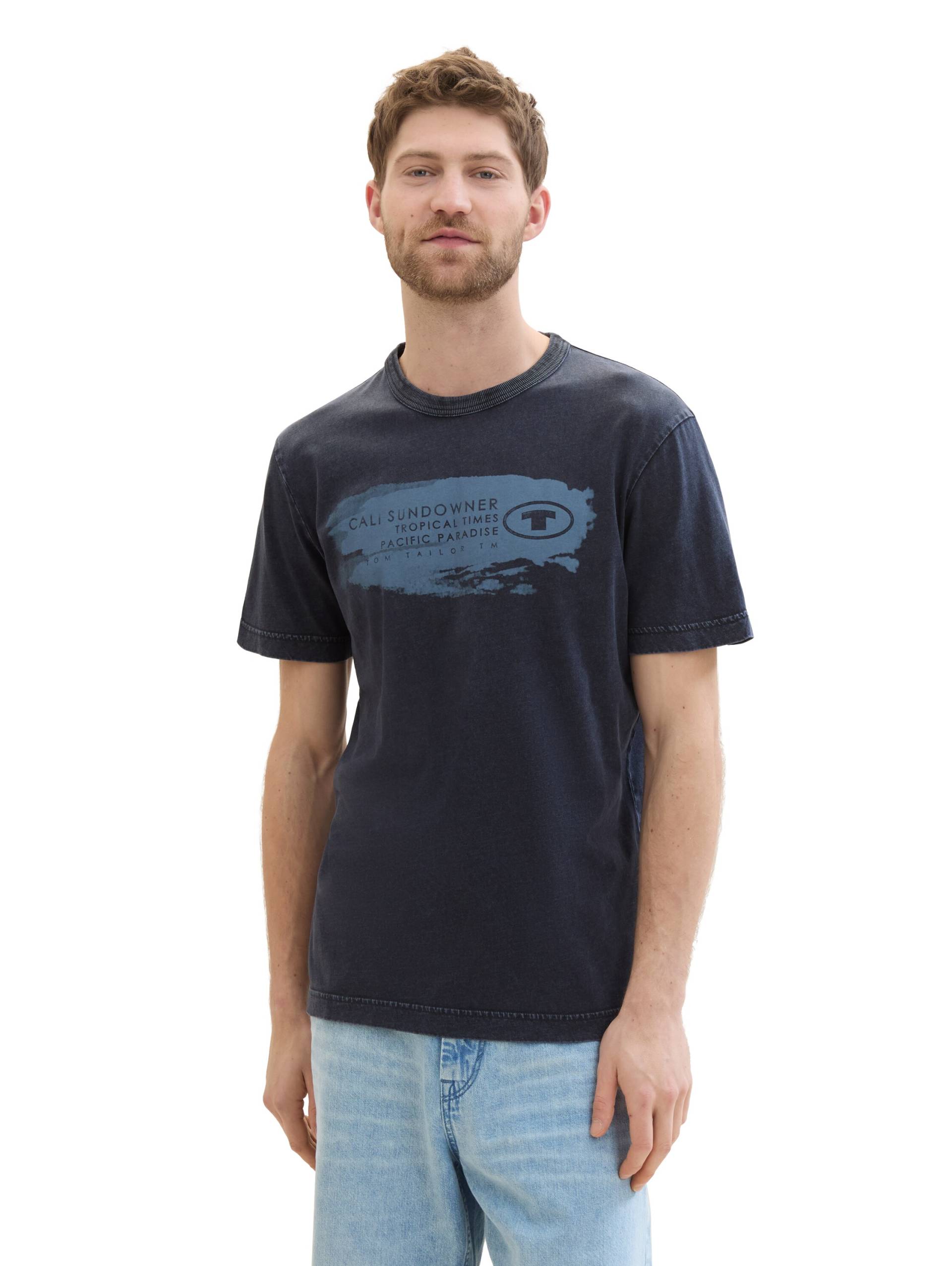 TOM TAILOR Print-Shirt, in vorgewaschener Optik TOM TAILOR Print-Shirt, in vorgewaschener Optik von Tom Tailor