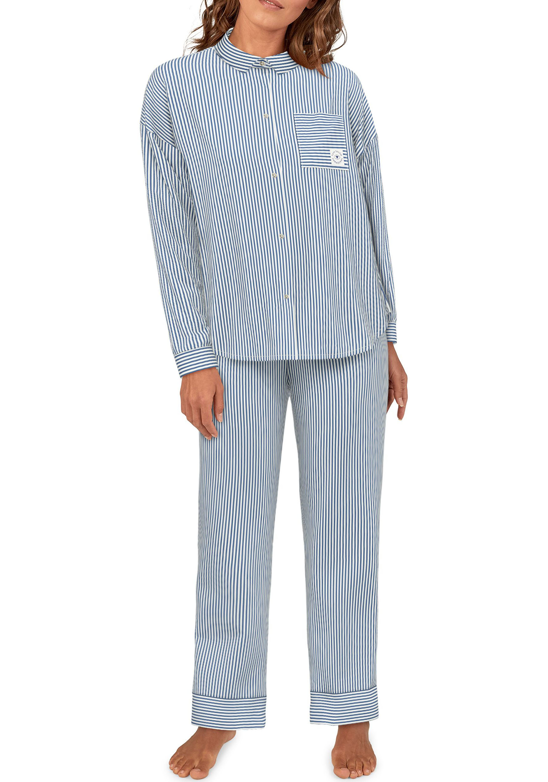 TOM TAILOR Pyjama, (2 tlg.), mit klassichem Schnitt von Tom Tailor