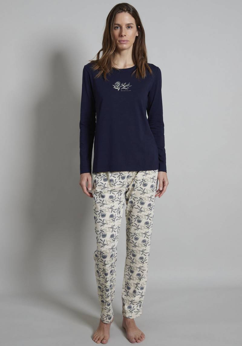 TOM TAILOR Pyjama, (2 tlg.), mit floralem Print von Tom Tailor