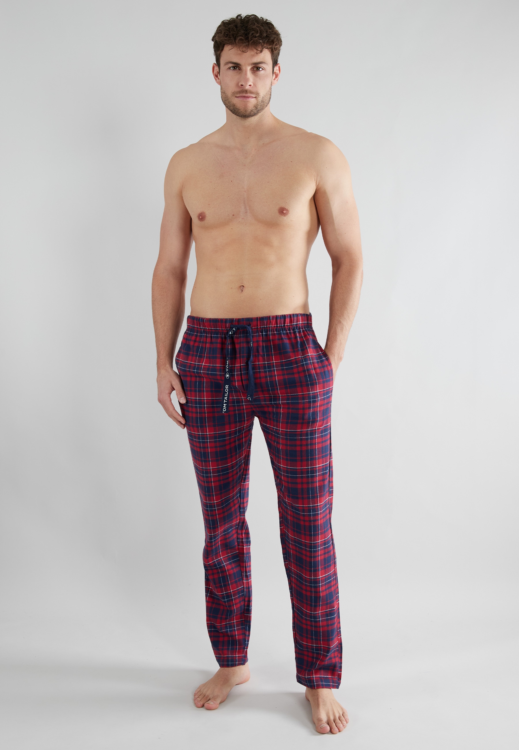 TOM TAILOR Pyjamahose, mit Logo-Bindeband und Knopfleiste TOM TAILOR Pyjamahose, mit Logo-Bindeband und Knopfleiste von Tom Tailor