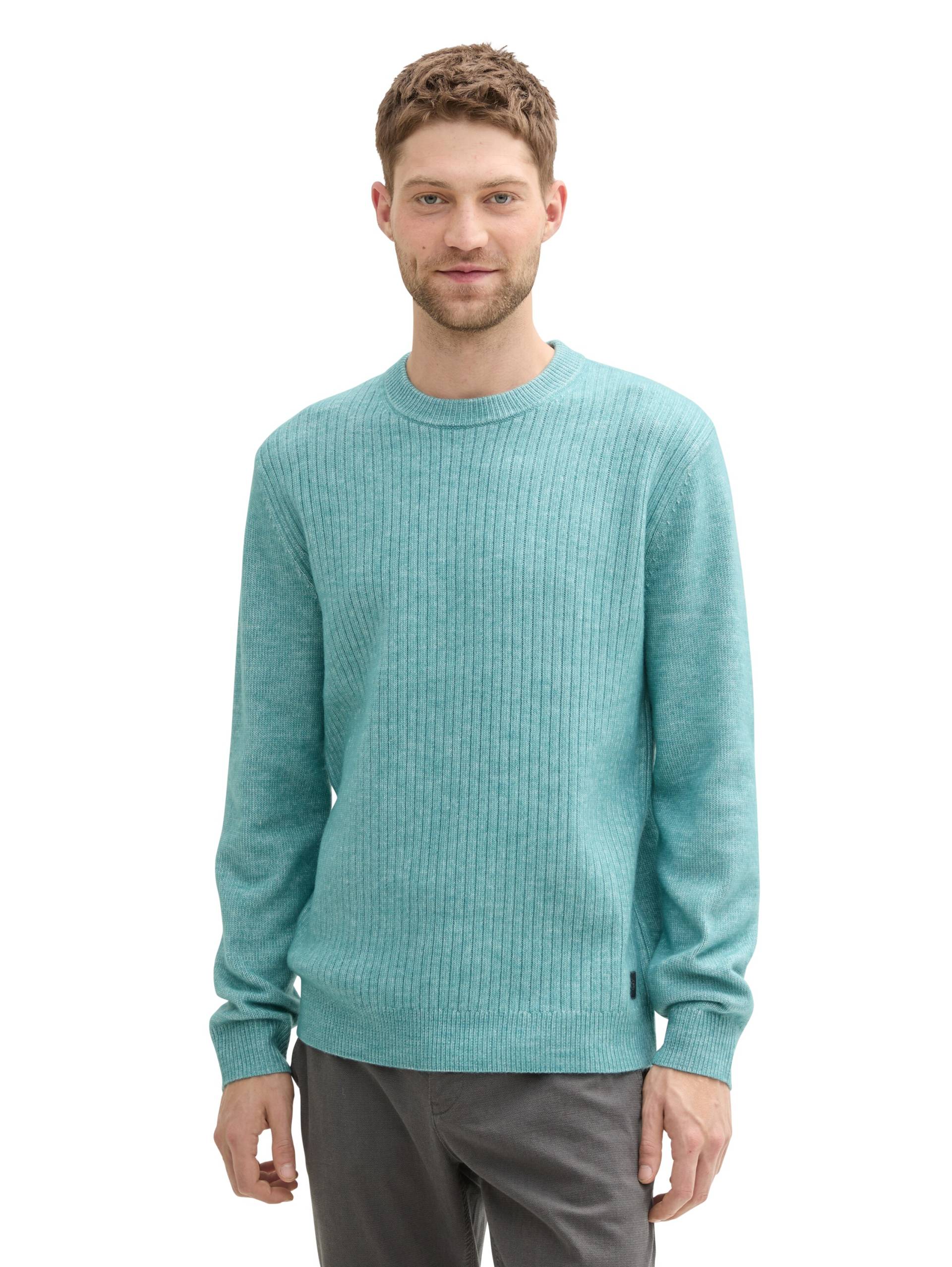 TOM TAILOR Rundhalspullover, mit Rippstruktur TOM TAILOR Rundhalspullover, mit Rippstruktur von Tom Tailor