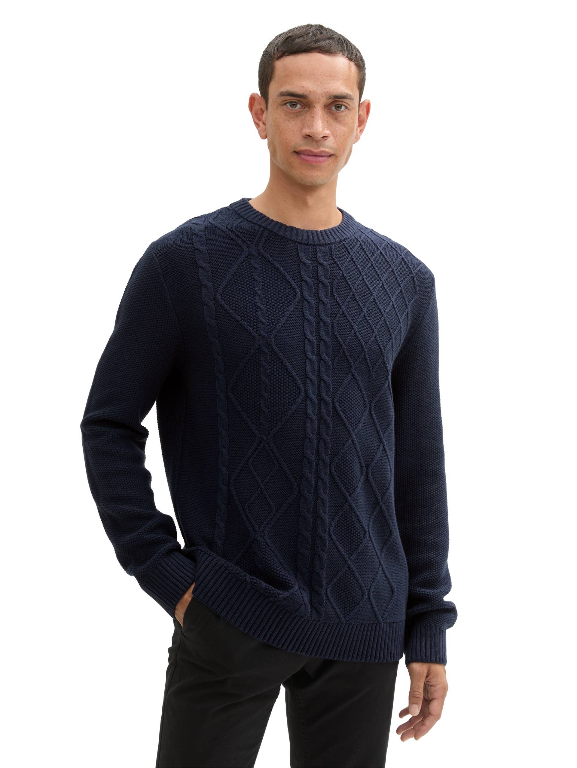 TOM TAILOR Rundhalspullover, mit Zopfmuster TOM TAILOR Rundhalspullover, mit Zopfmuster von Tom Tailor
