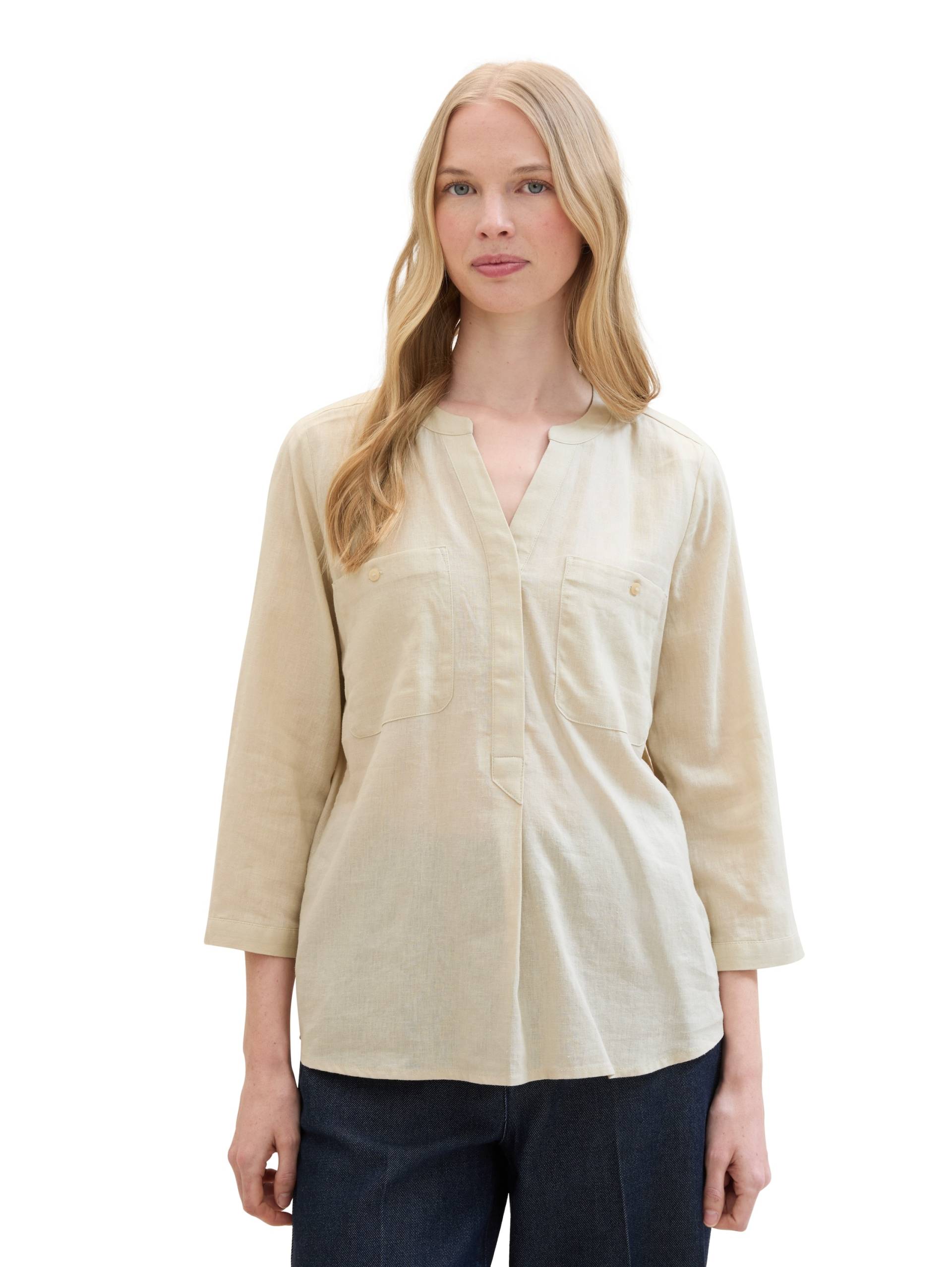 TOM TAILOR Schlupfbluse, mit Leinen TOM TAILOR Schlupfbluse, mit Leinen von Tom Tailor