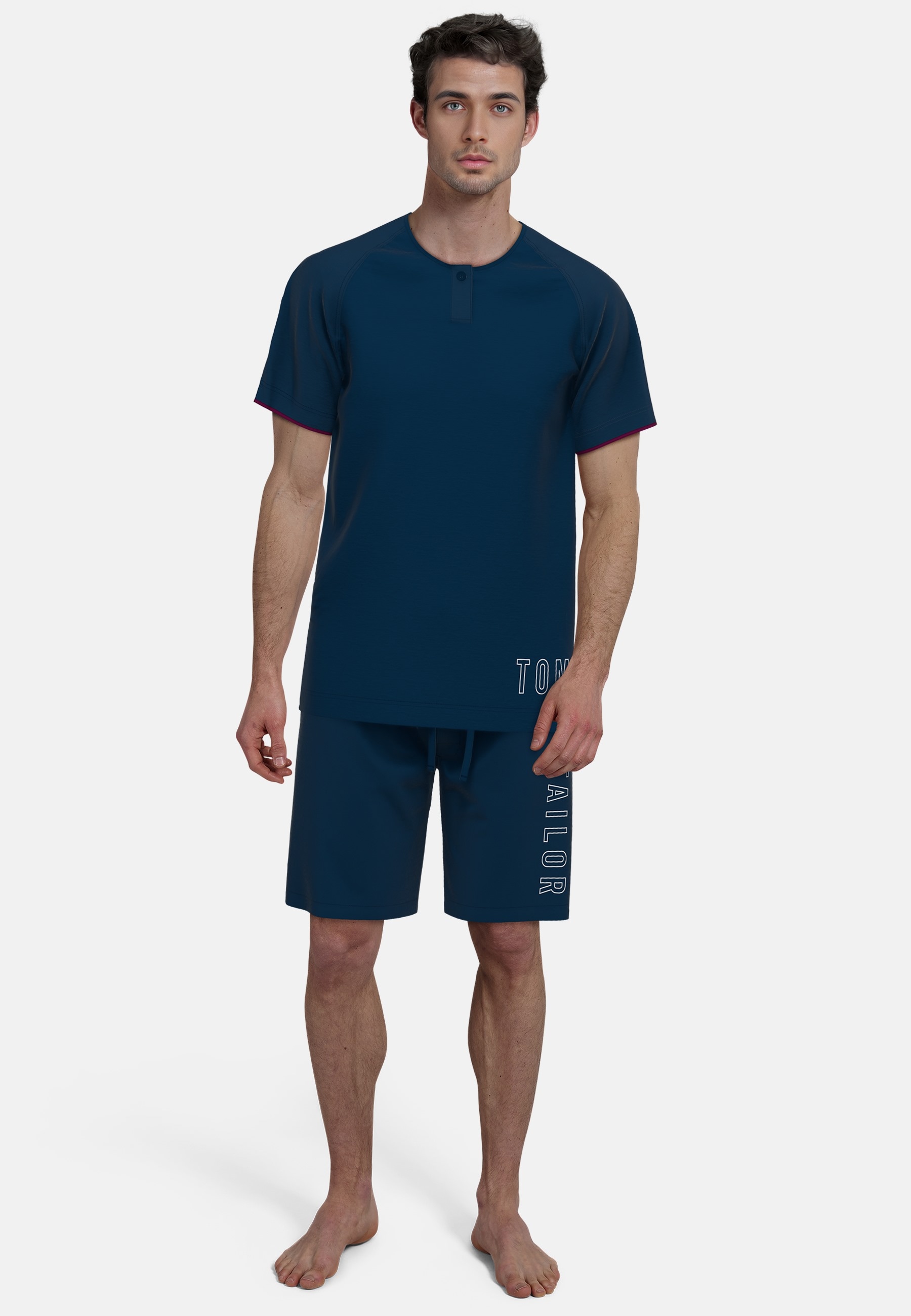 TOM TAILOR Shorty, (2 tlg.), Mit grossem Wording von Tom Tailor