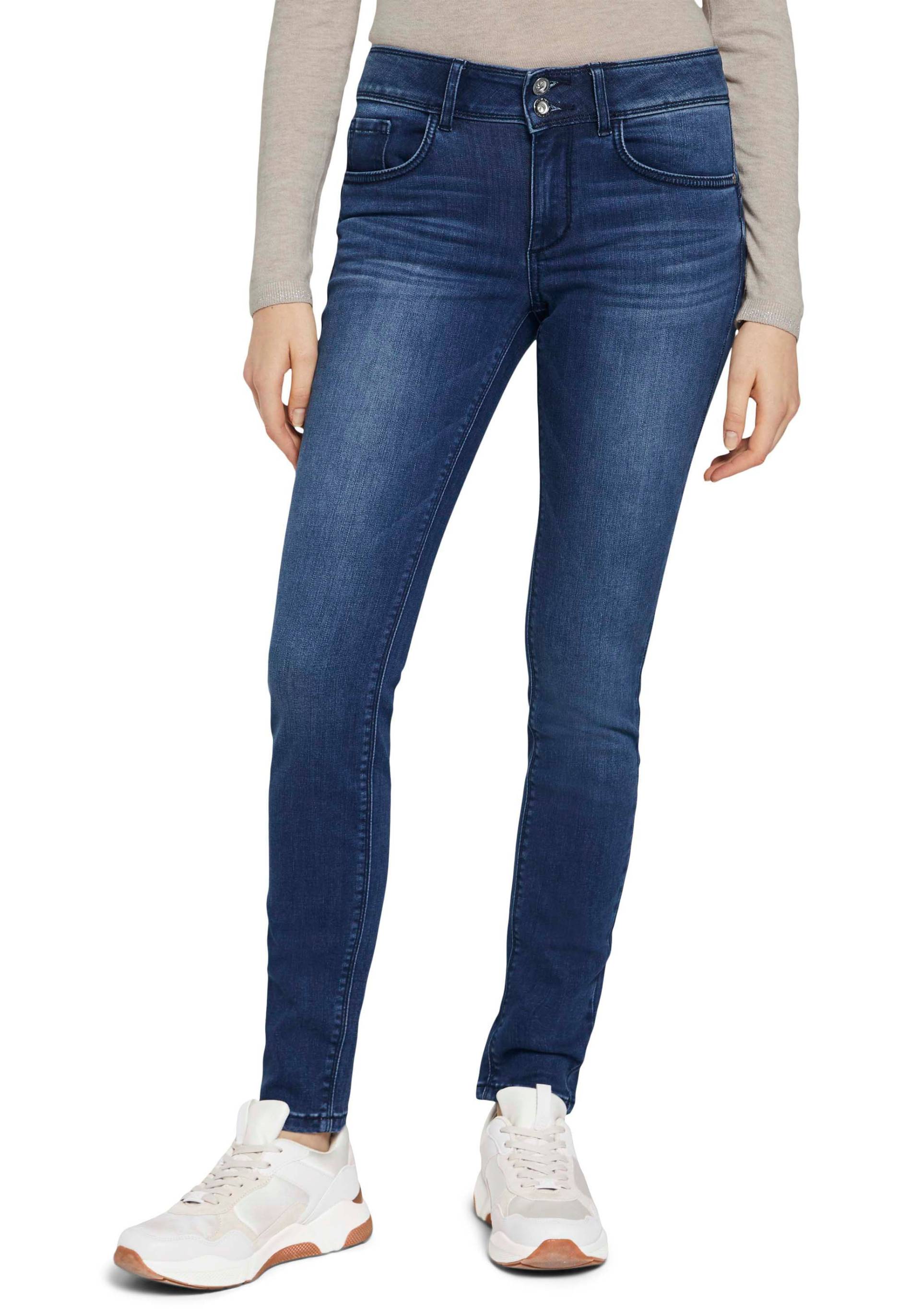 TOM TAILOR Skinny-fit-Jeans »Alexa Skinny«, mit Doppelknopf-Verschluss TOM TAILOR Skinny-fit-Jeans »Alexa Skinny«, mit Doppelknopf-Verschluss von Tom Tailor
