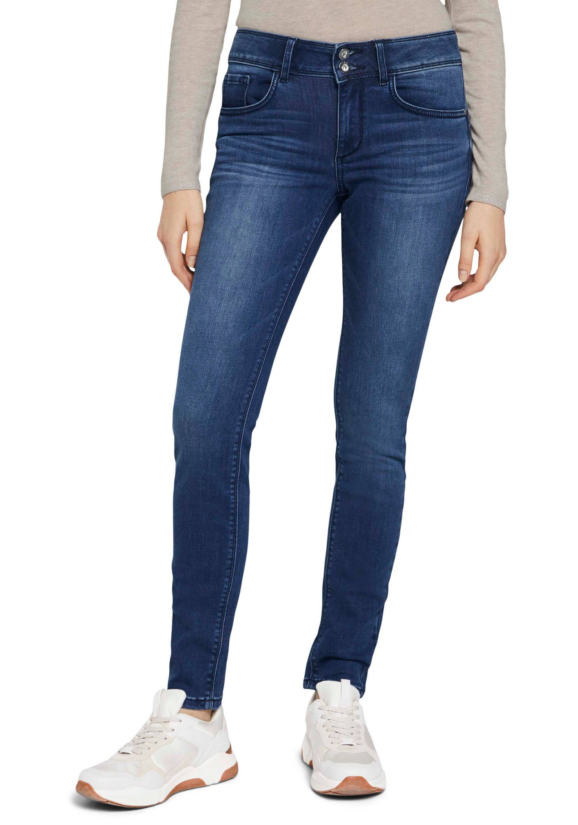 TOM TAILOR Skinny-fit-Jeans »Alexa Skinny«, mit Doppelknopf-Verschluss TOM TAILOR Skinny-fit-Jeans »Alexa Skinny«, mit Doppelknopf-Verschluss von Tom Tailor