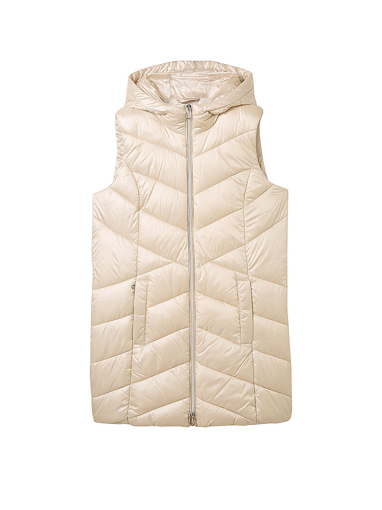 TOM TAILOR Steppgilet beige | XS von Tom Tailor