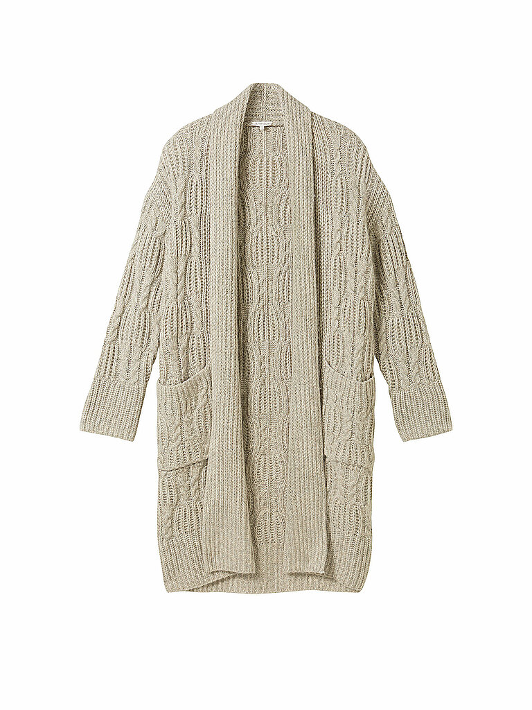 TOM TAILOR Strickjacke beige | L von Tom Tailor