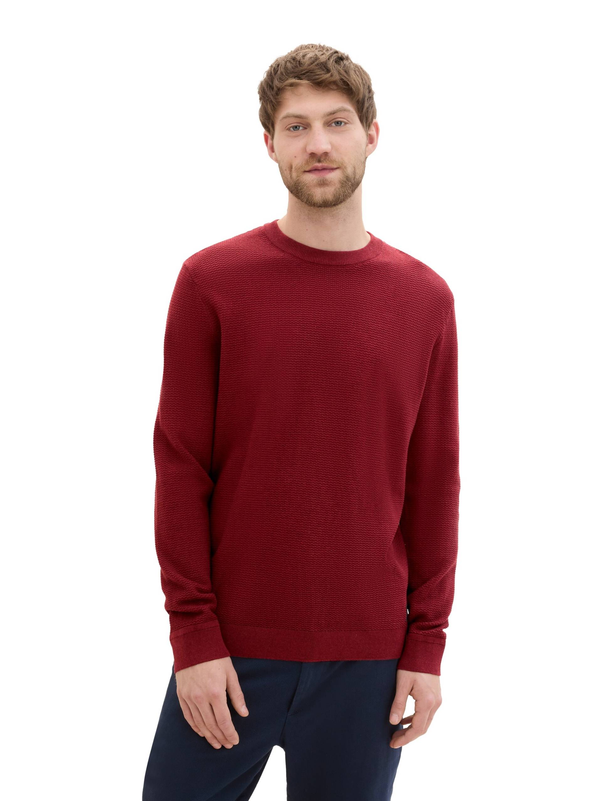 TOM TAILOR Strickpullover, mit Logo-Badge an der Seite von Tom Tailor