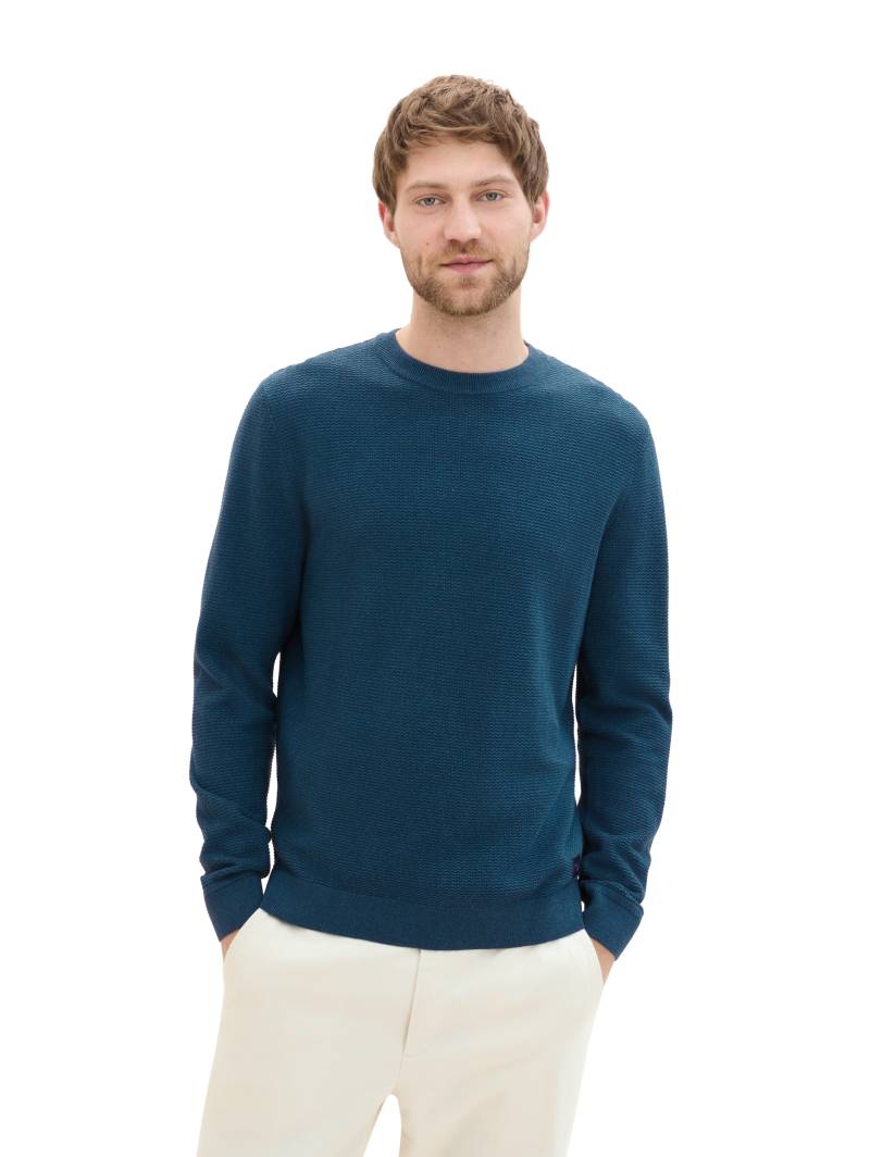 TOM TAILOR Strickpullover, mit Logo-Badge an der Seite von Tom Tailor