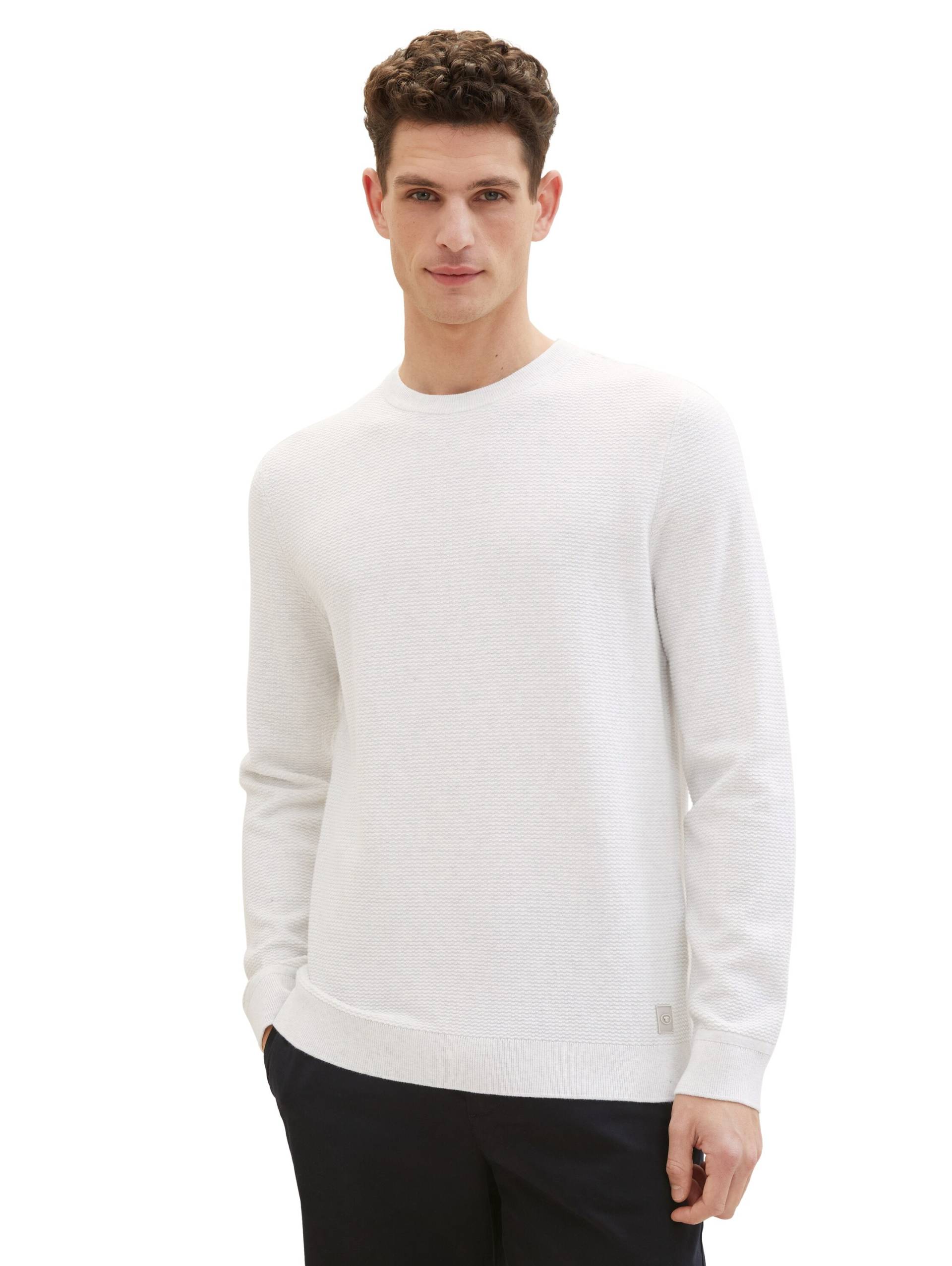 TOM TAILOR Strickpullover, mit Logo-Badge an der Seite TOM TAILOR Strickpullover, mit Logo-Badge an der Seite von Tom Tailor