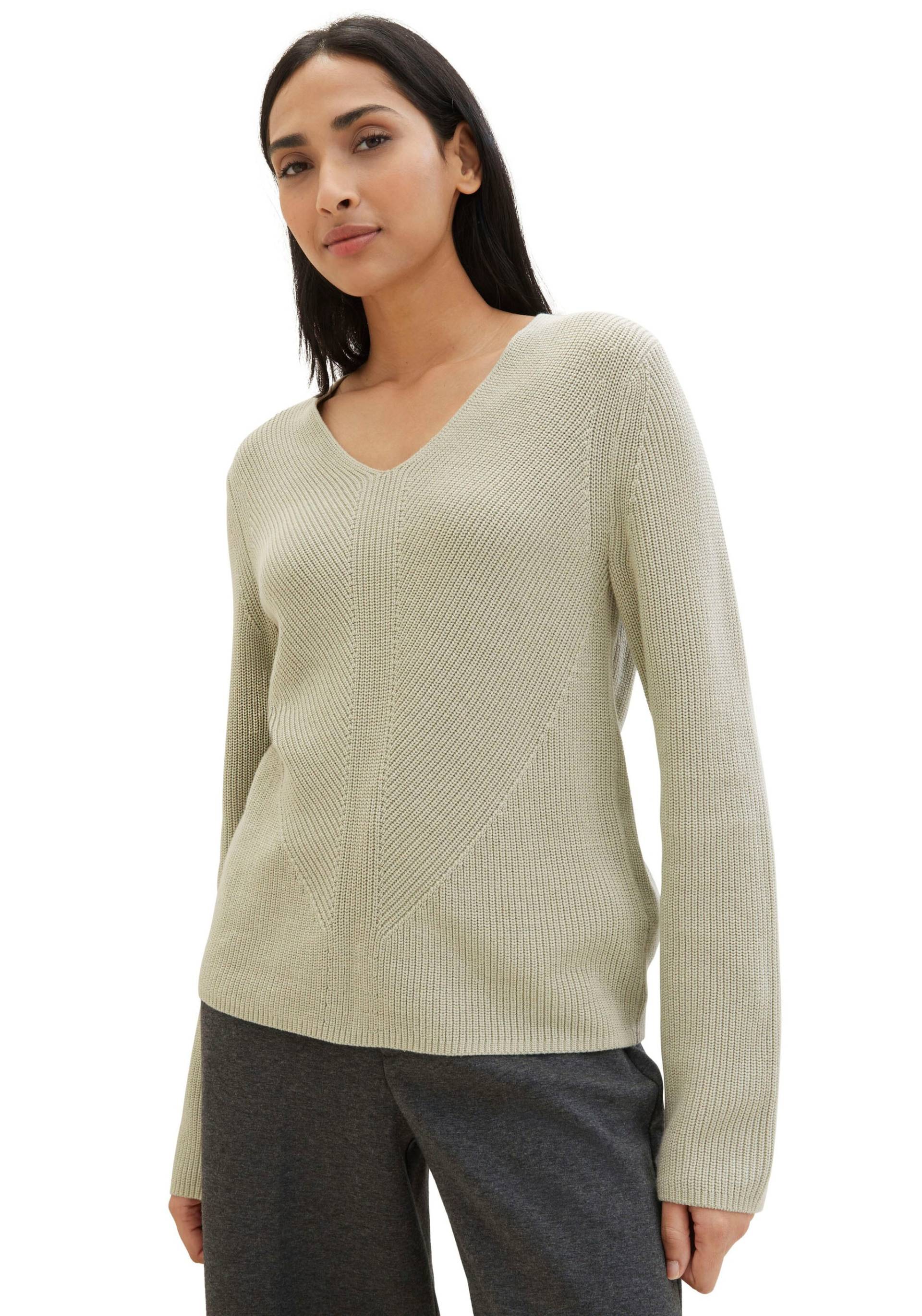 TOM TAILOR Strickpullover, mit Rippstruktur TOM TAILOR Strickpullover, mit Rippstruktur von Tom Tailor