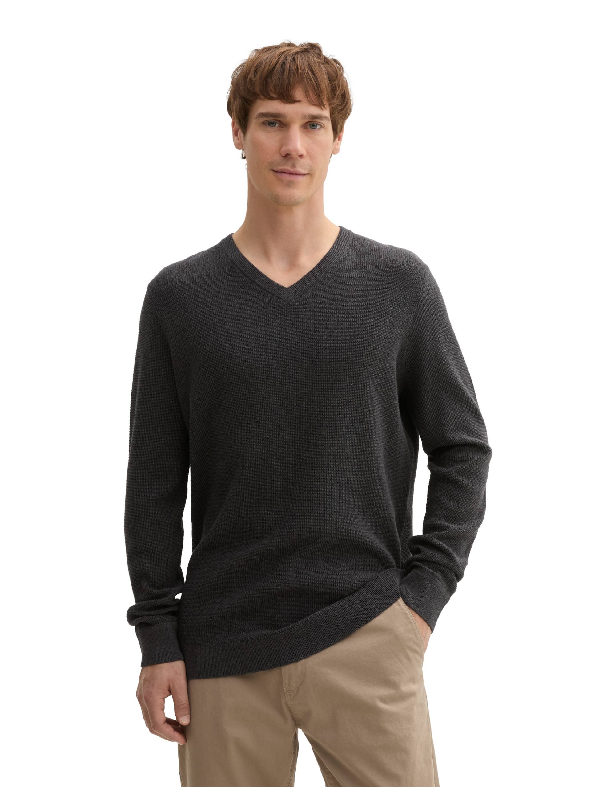 TOM TAILOR Strickpullover, mit V-Ausschnitt TOM TAILOR Strickpullover, mit V-Ausschnitt von Tom Tailor