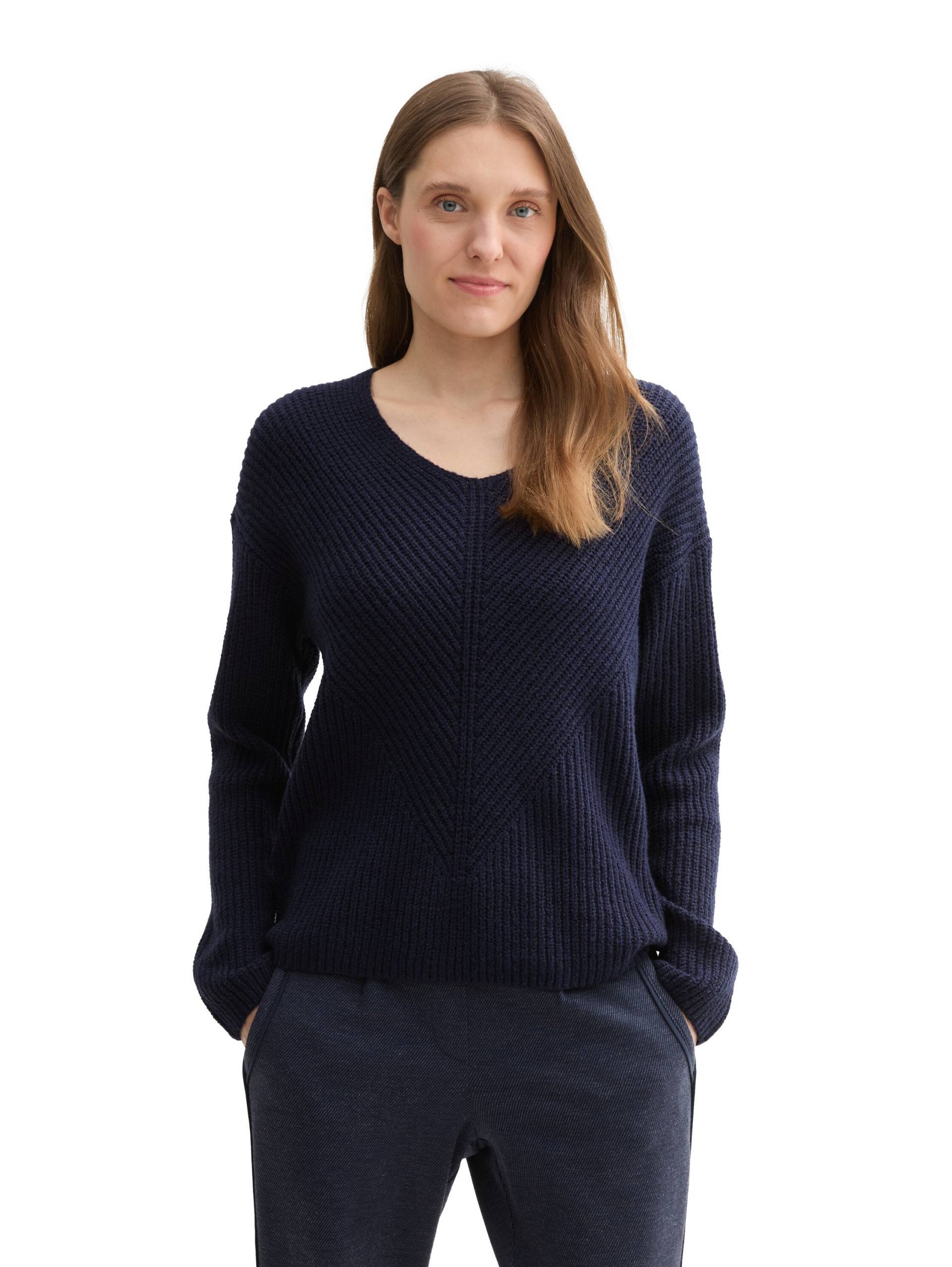 TOM TAILOR Strickpullover, mit V-Ausschnitt TOM TAILOR Strickpullover, mit V-Ausschnitt von Tom Tailor