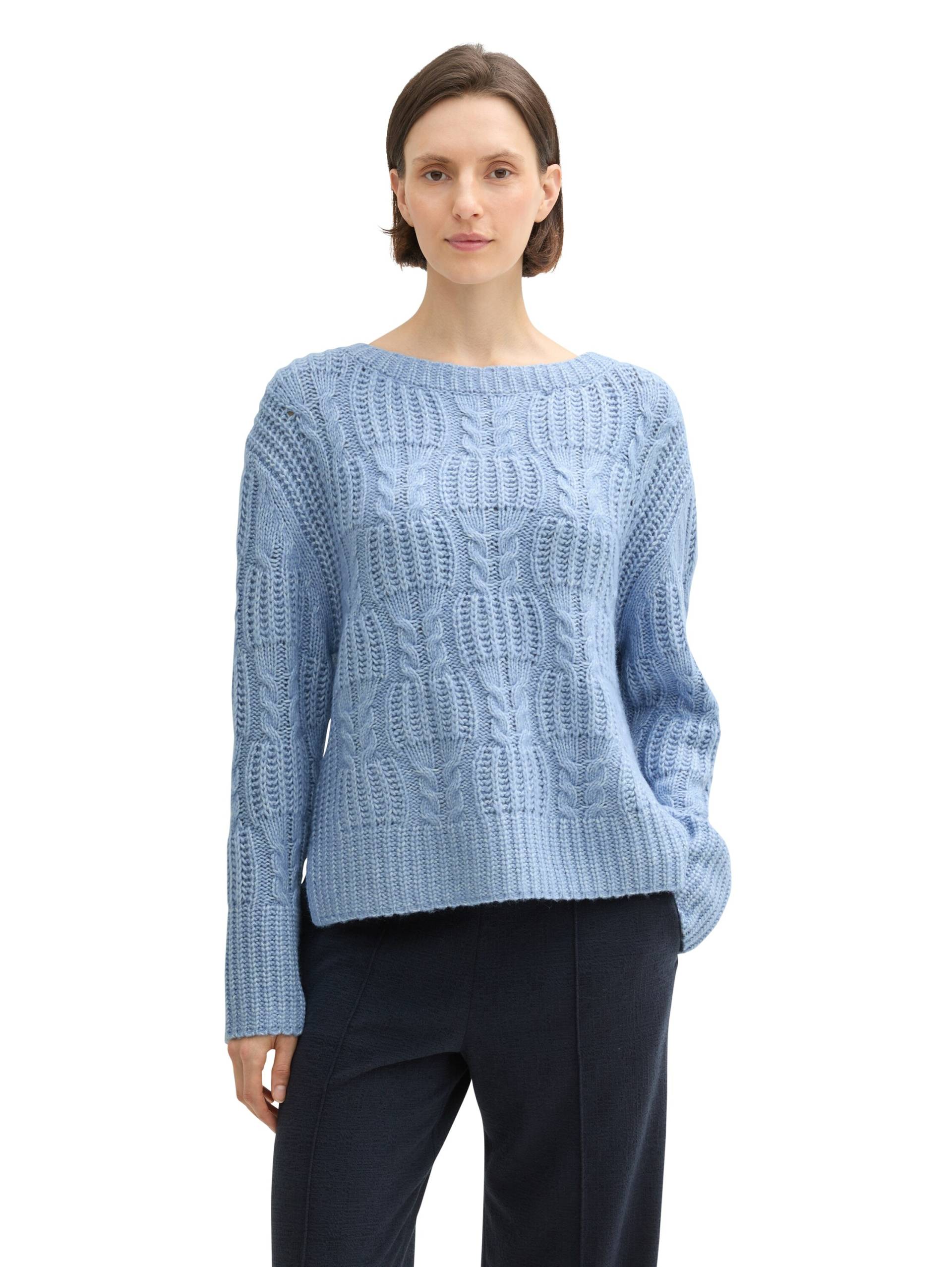 TOM TAILOR Strickpullover, mit Zopfmuster TOM TAILOR Strickpullover, mit Zopfmuster von Tom Tailor