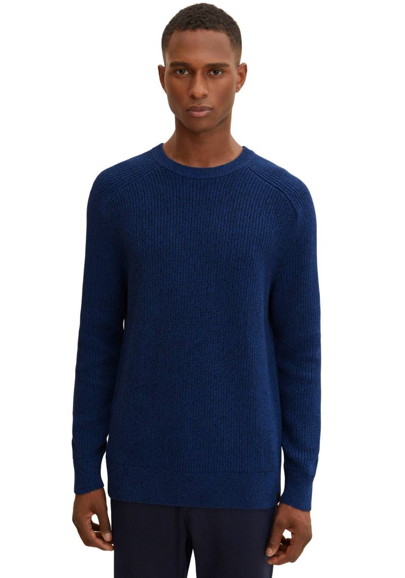 TOM TAILOR Strickpullover, meliert, mit Rundhals von Tom Tailor