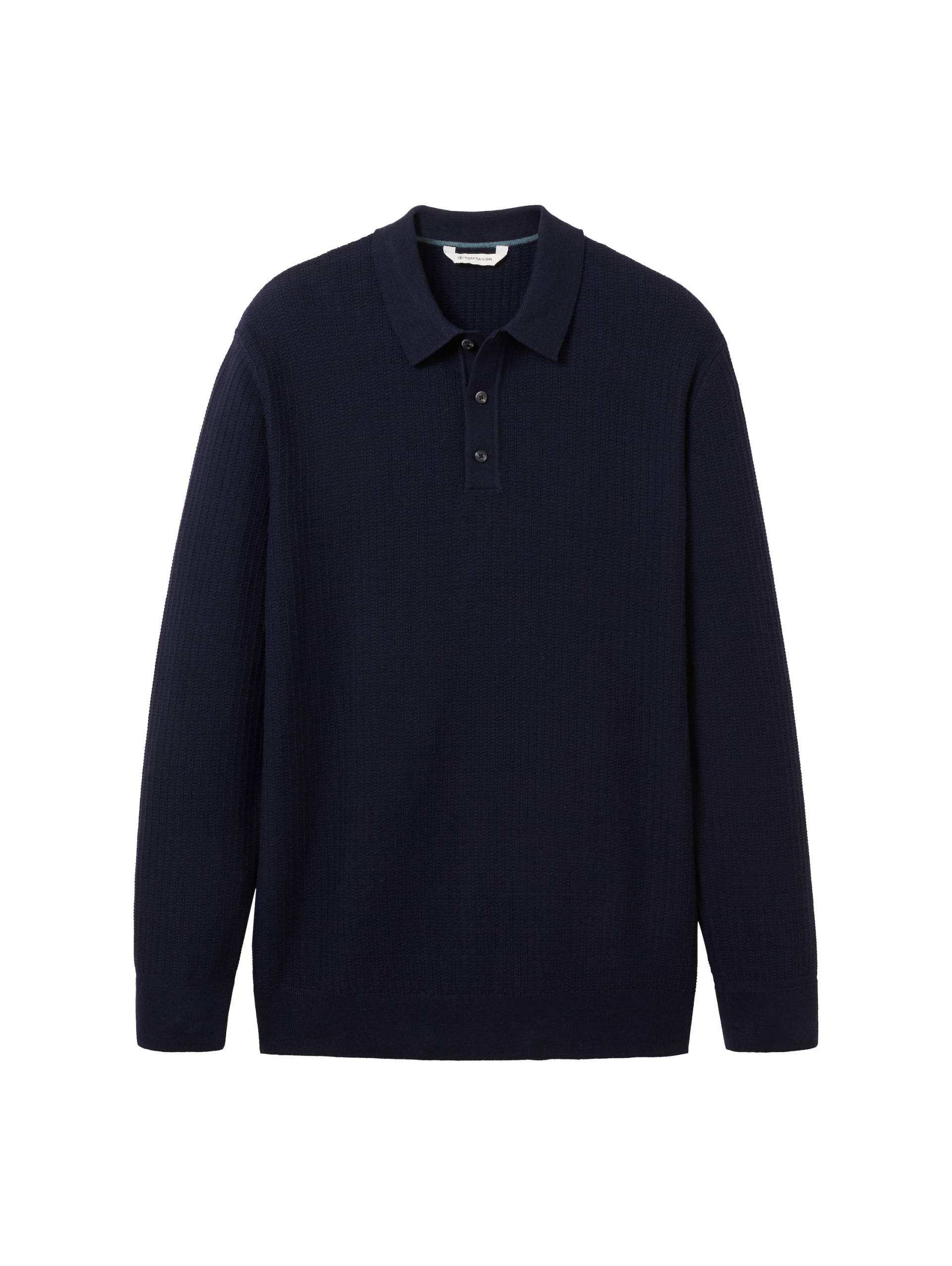 TOM TAILOR Polokragenpullover, mit kurzer Knopfleise am Polokragen von Tom Tailor