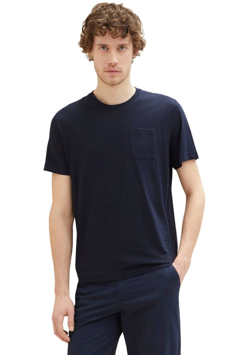 TOM TAILOR T-Shirt, Meliert Optik von Tom Tailor