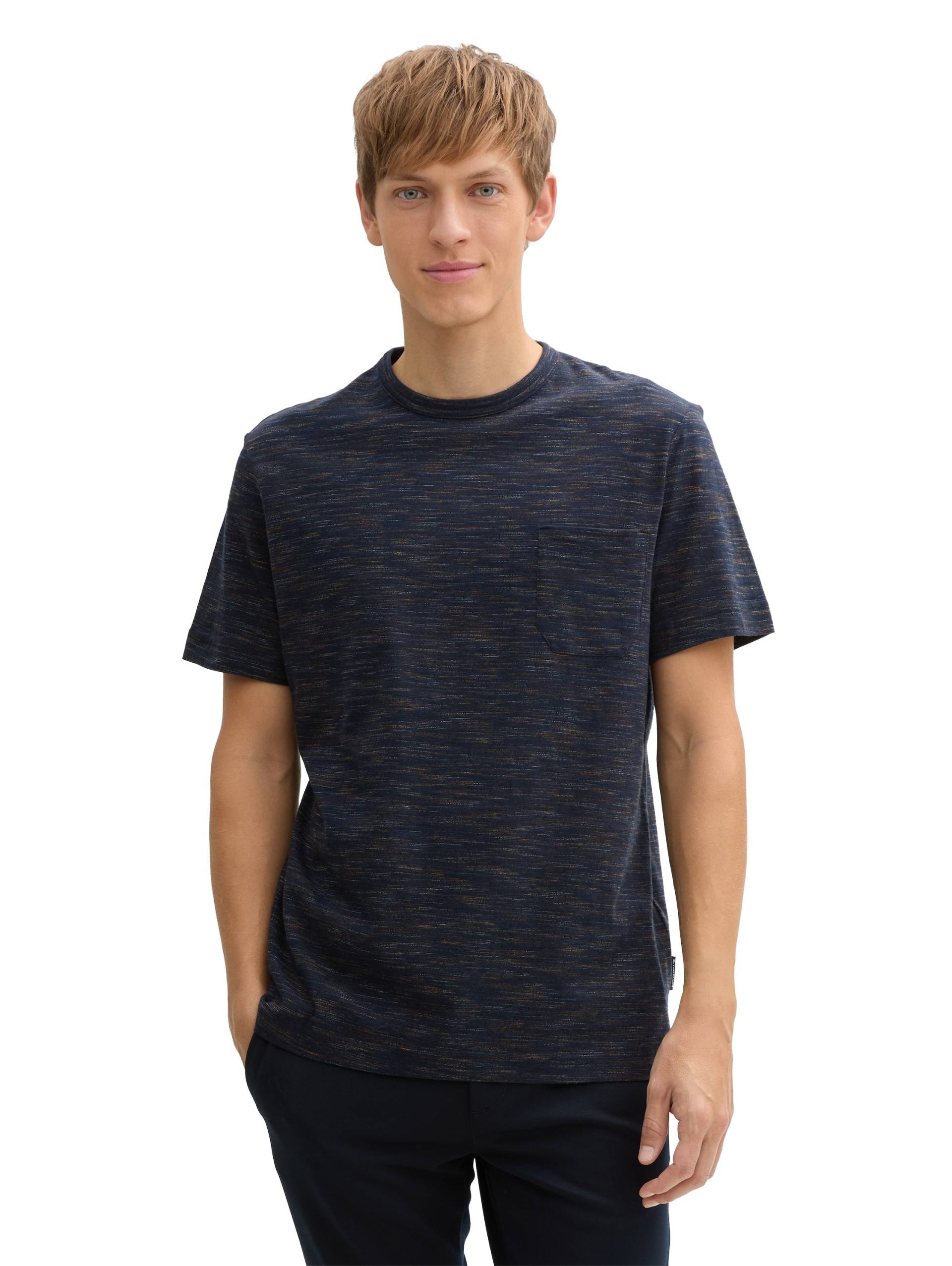 TOM TAILOR T-Shirt, in Melange Optik von Tom Tailor