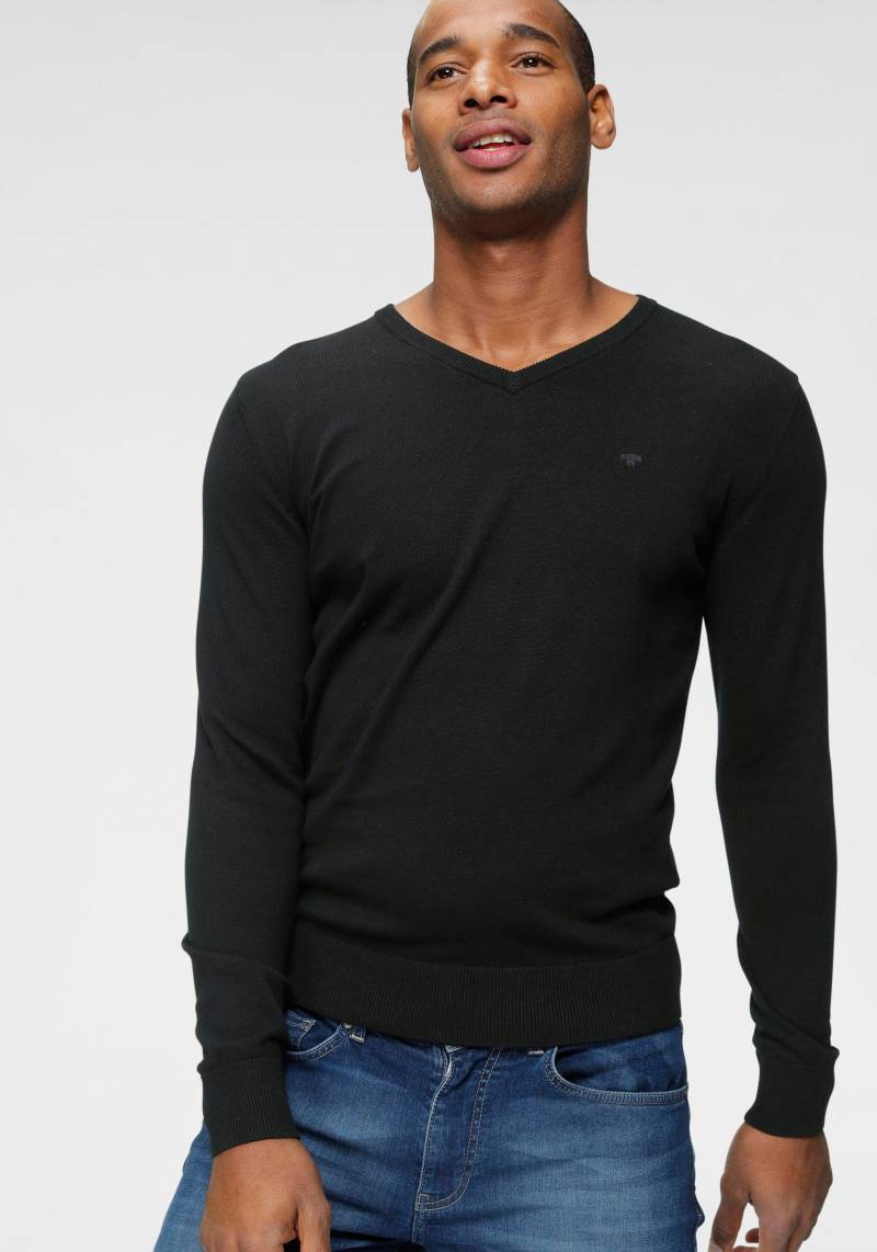 TOM TAILOR Strickpullover, mit Logostickerei von Tom Tailor