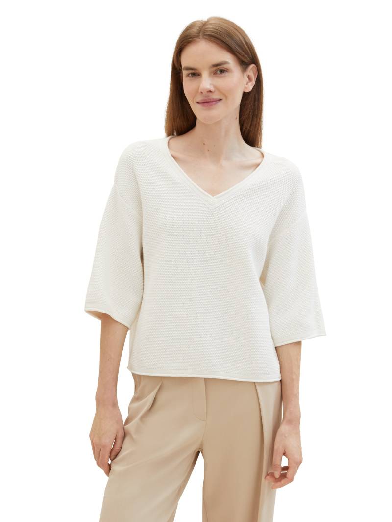 TOM TAILOR V-Ausschnitt-Pullover, mit Drop-Shoulder von Tom Tailor