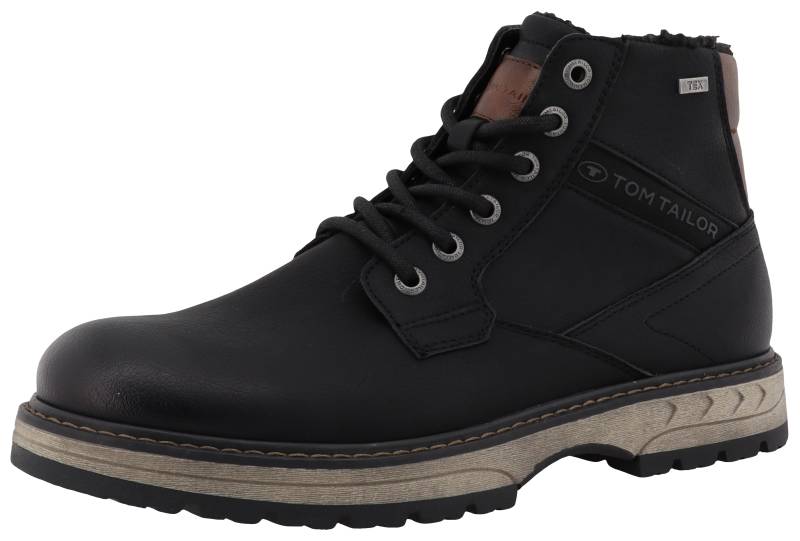 TOM TAILOR Winterboots,Blockabsatz,Schnürboots,Outdoorschuh, Reissverschluss, Weite G (=weit) von Tom Tailor