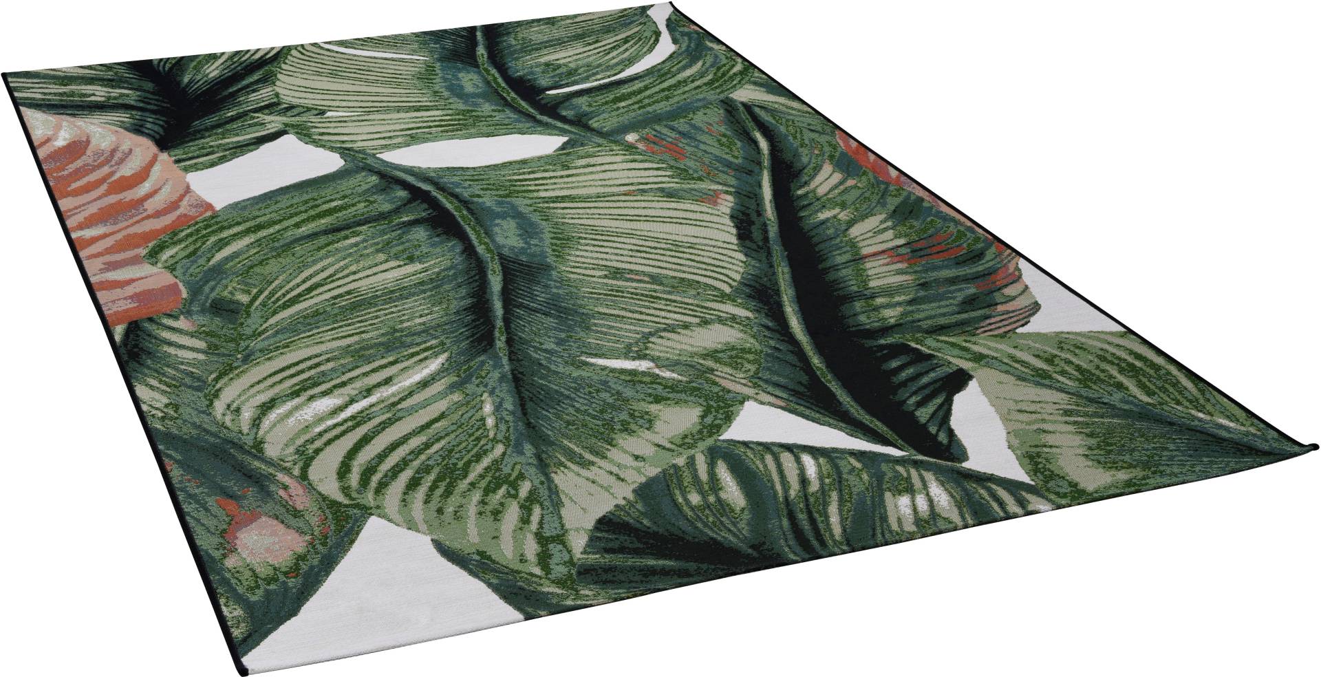 TOM TAILOR HOME Teppich »Garden Leaf«, rechteckig, 3 mm Höhe, Flachgewebe, In- und Outdoor geeignet, Wohnzimmer TOM TAILOR HOME Teppich »Garden Leaf«, rechteckig, 3 mm Höhe, Flachgewebe, In- und Outdoor geeignet, Wohnzimmer von TOM TAILOR HOME