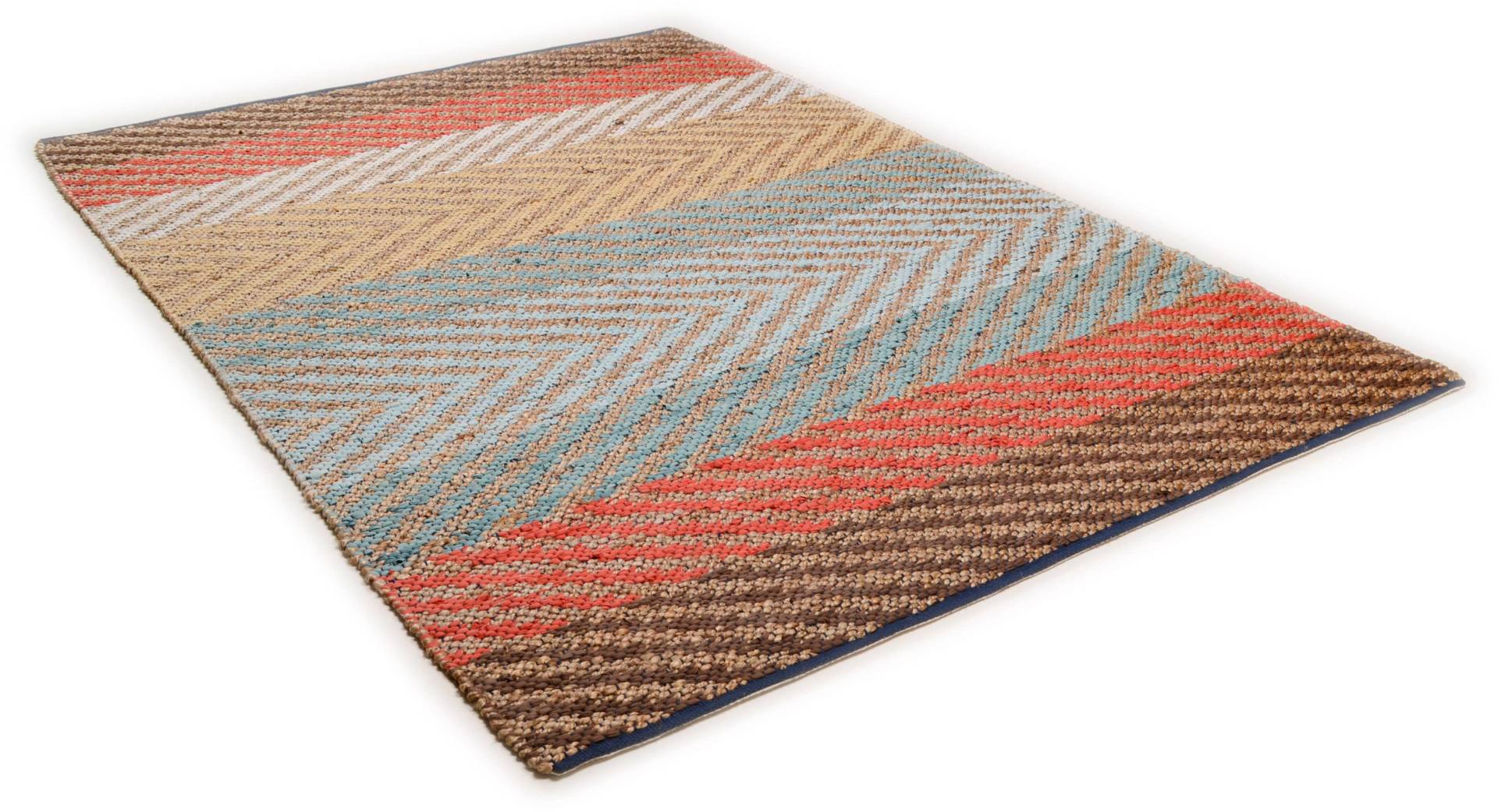 TOM TAILOR HOME Teppich »Pastel Stripe«, rechteckig, Flachgewebe, handgewebt, Material: 60% Baumwolle, 40% Jute von TOM TAILOR HOME