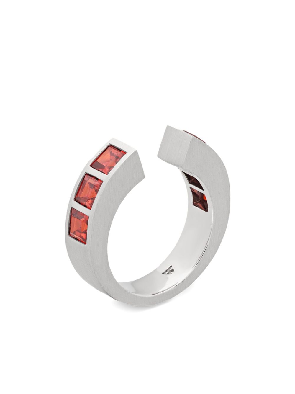 Tom Wood Arch Square ring - Silver von Tom Wood