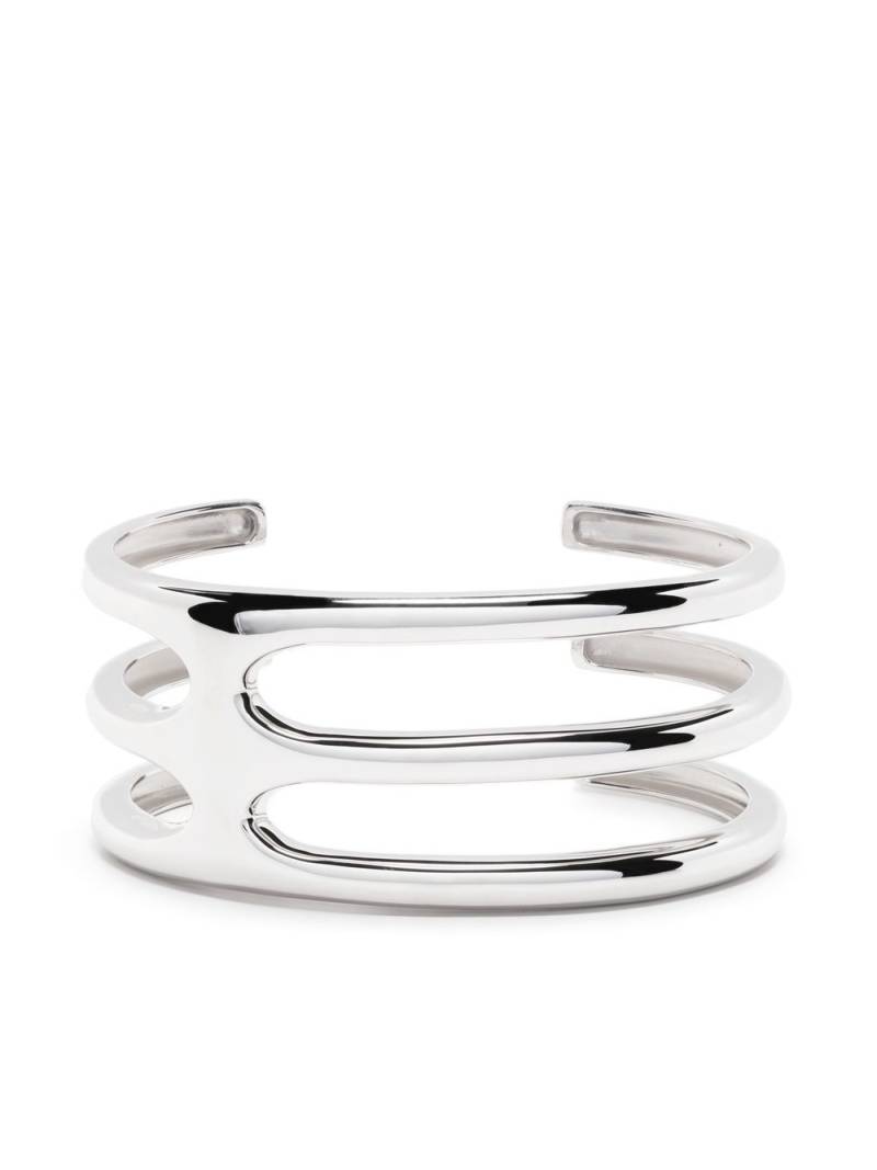 Tom Wood Cage Double cuff bracelet - Silver von Tom Wood