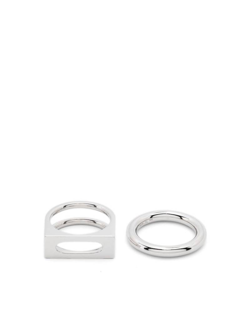 Tom Wood Cage rings (set of two) - Silver von Tom Wood