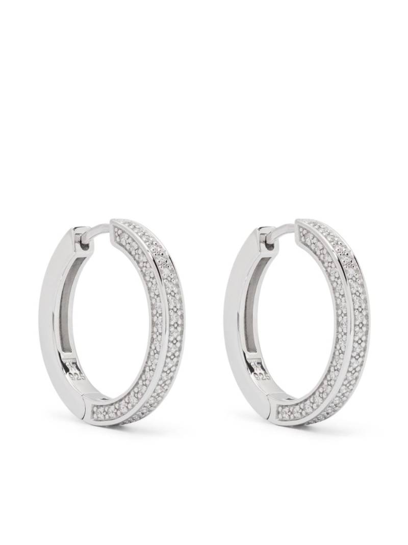 Tom Wood Nova medium hoop earrings - Silver von Tom Wood