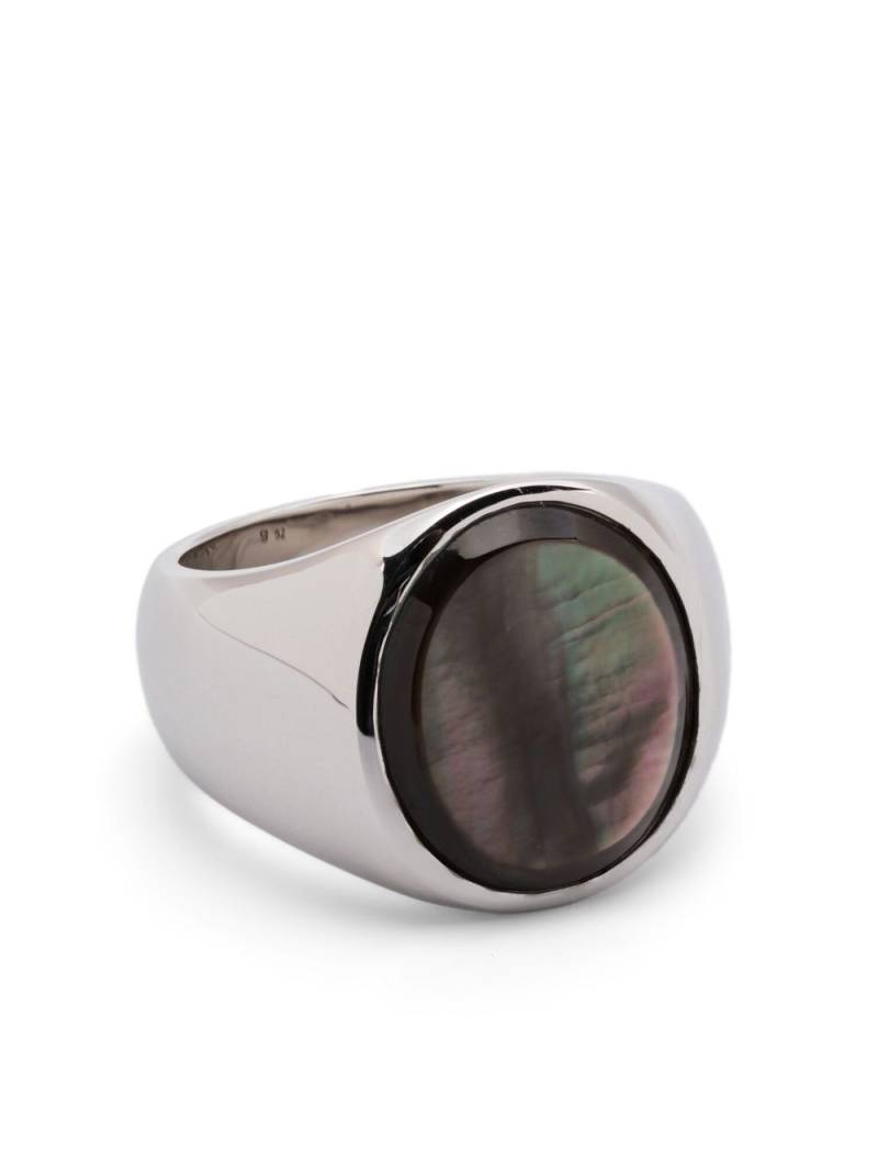 Tom Wood Oval signet ring - Silver von Tom Wood