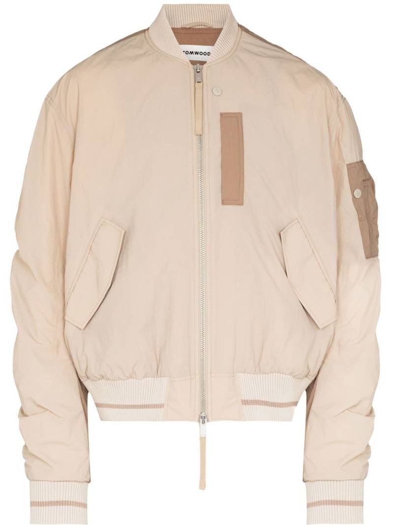 Tom Wood Purth bomber jacket - Neutrals von Tom Wood