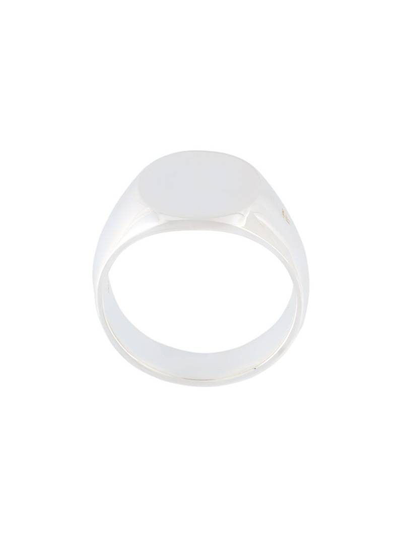 Tom Wood 'The Oval' signet ring - Metallic von Tom Wood