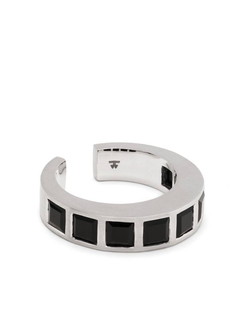 Tom Wood Arch Square onyx ring - Silver von Tom Wood