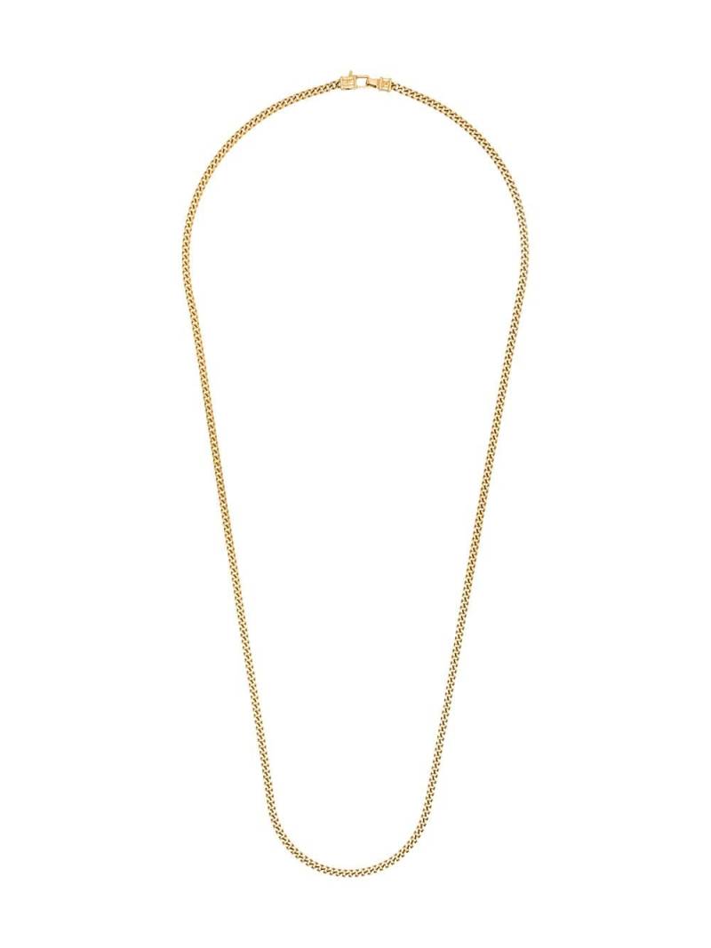 Tom Wood gold-plated Curb L chain necklace von Tom Wood