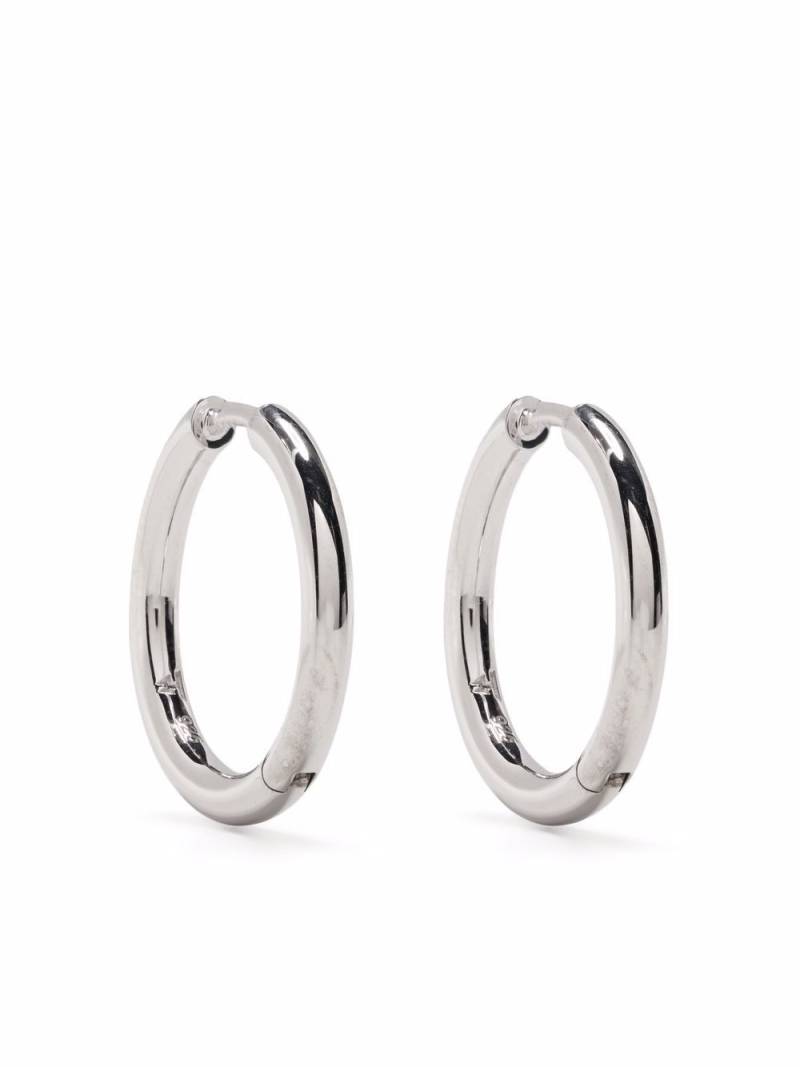 Tom Wood medium classic hoop earrings - Silver von Tom Wood