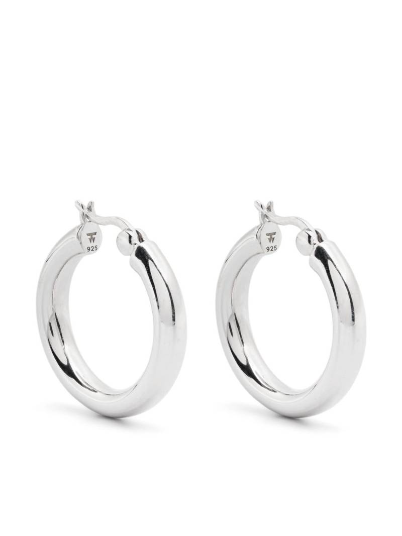 Tom Wood medium sterling silver hoop earrings von Tom Wood