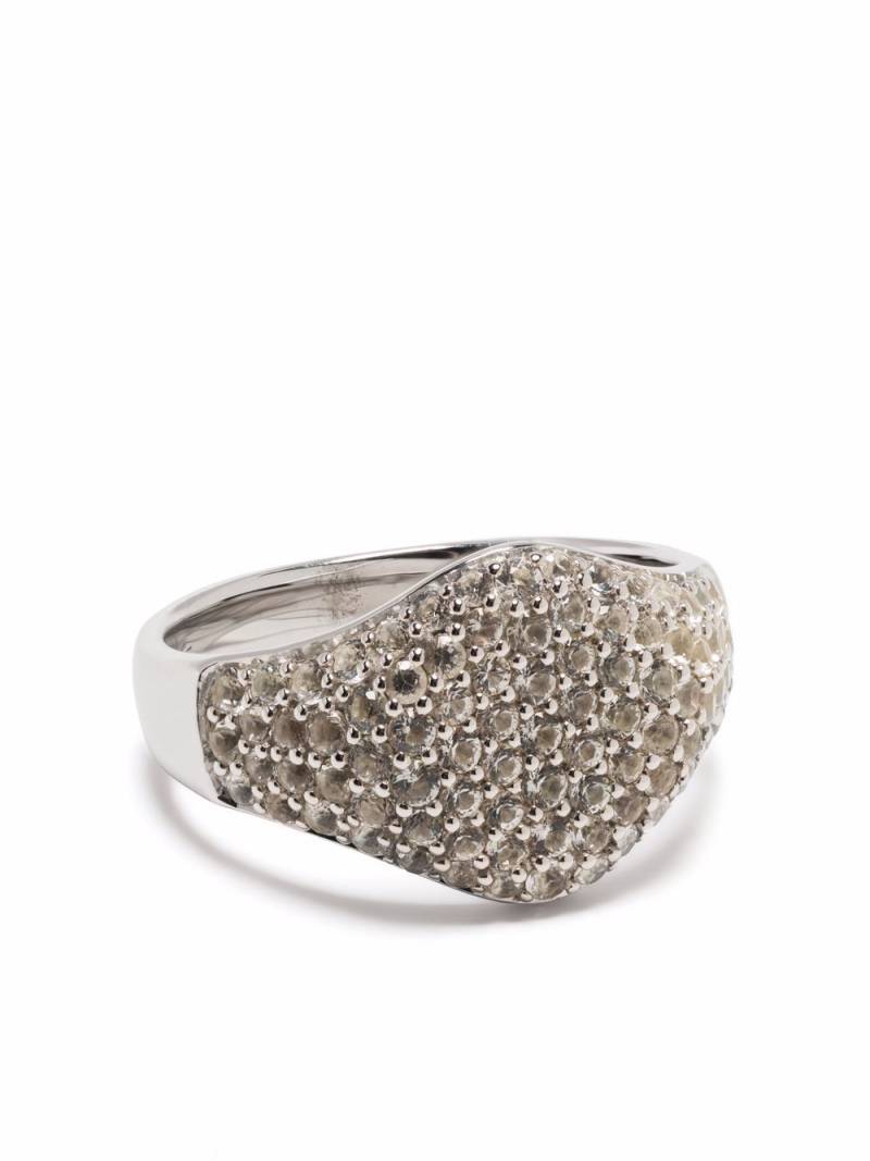 Tom Wood mini oval cocktail ring - Silver von Tom Wood