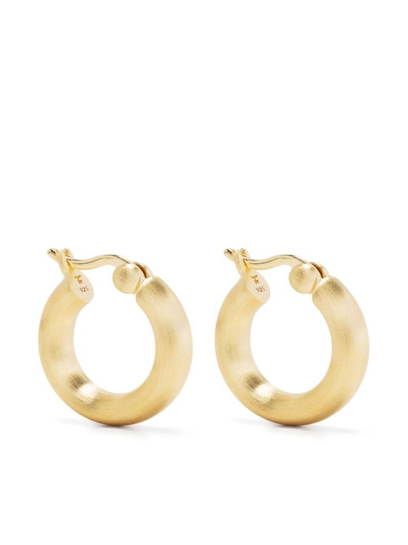 Tom Wood satin-finish hoop earrings - Gold von Tom Wood