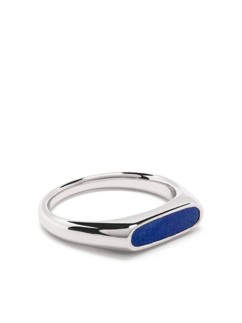 Tom Wood sterling silver Mario lapis signet ring von Tom Wood