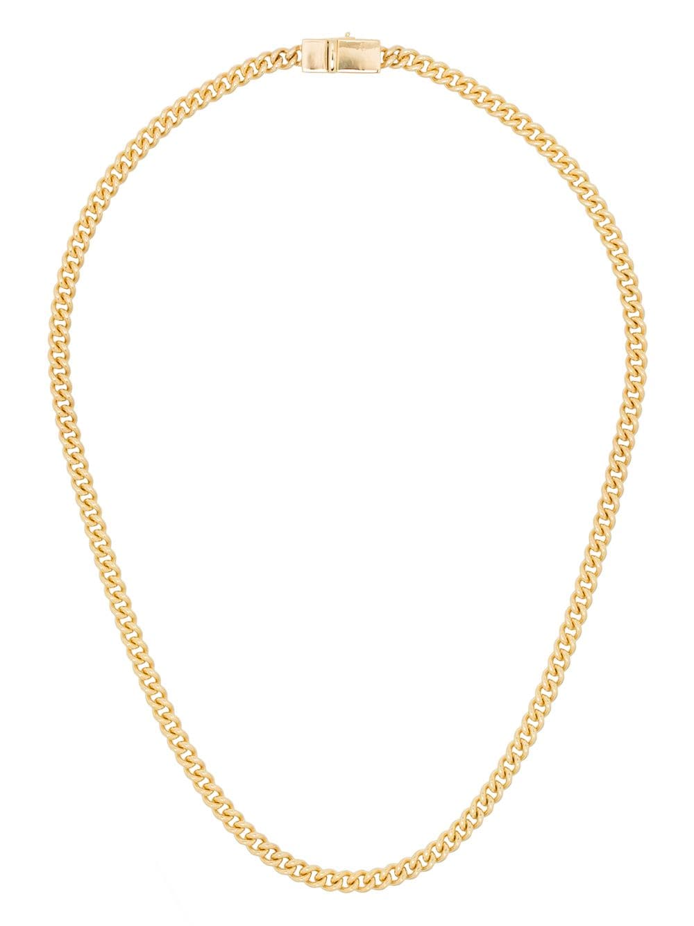 Tom Wood thin curb chain necklace - Gold von Tom Wood
