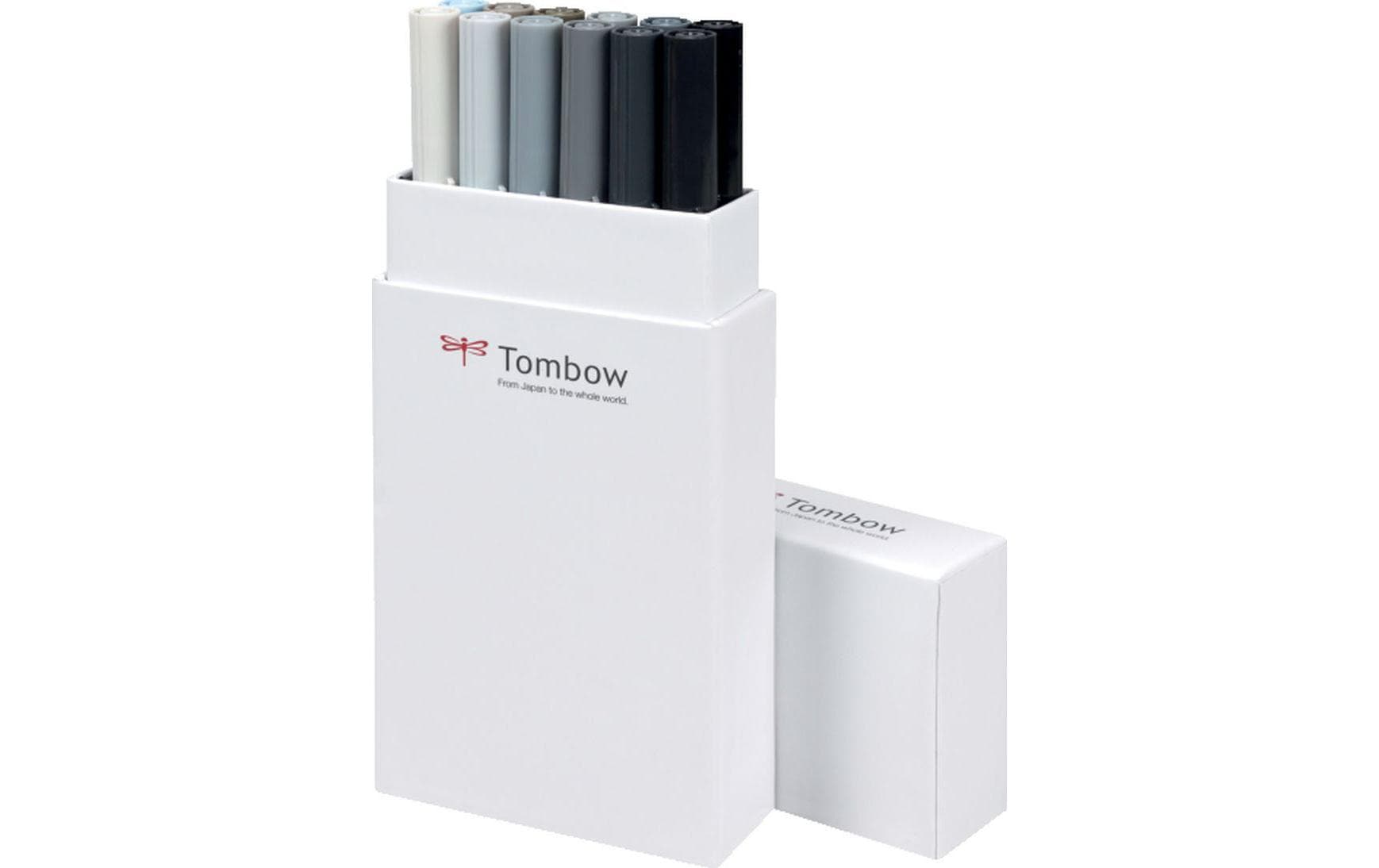 TOMBOW Faserstift »ABT 12 Stück, Gra«, Wasservermalbar von Tombow