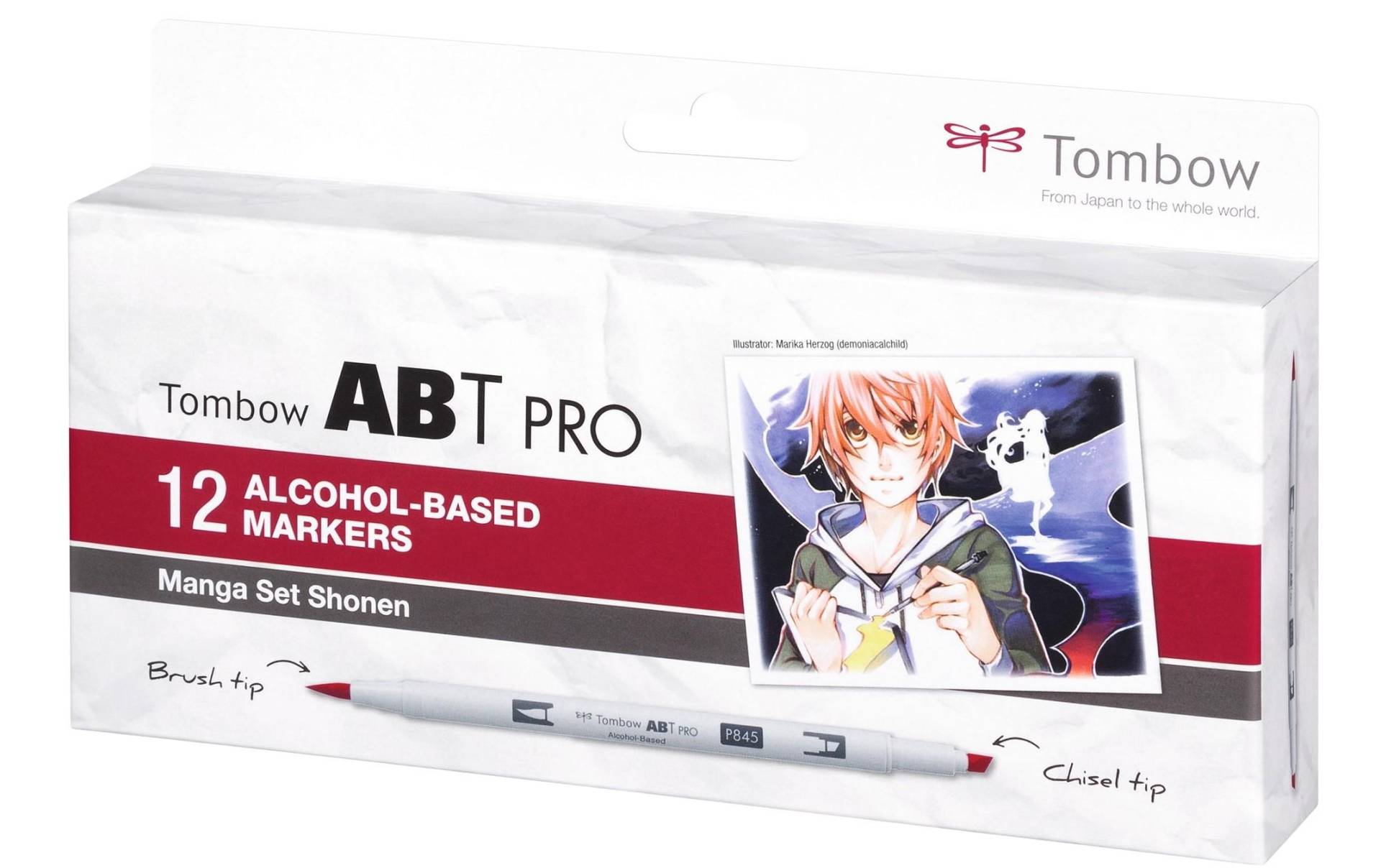 TOMBOW Faserstift »Manga Set Shonen,«, Deckend von Tombow